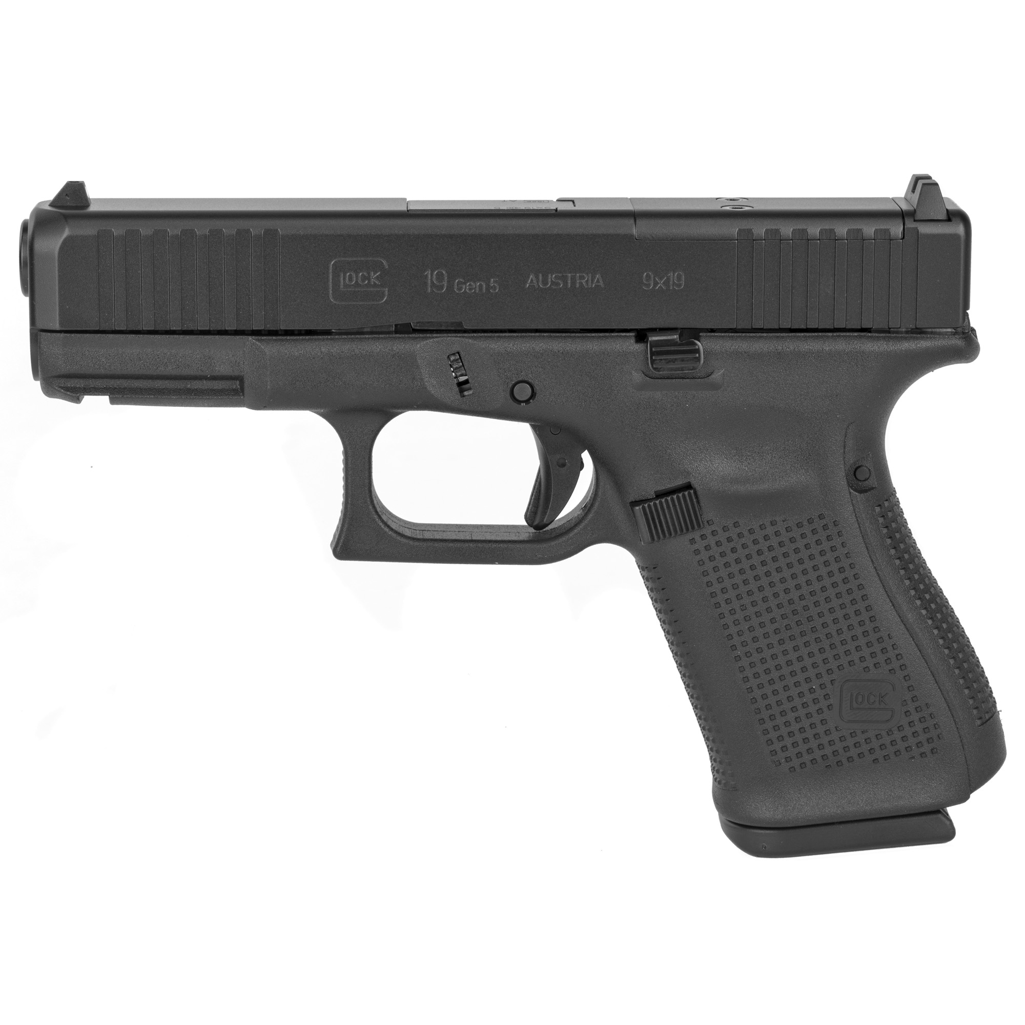 Glock 19 M.O.S. Gen5 Striker Fired 4.02″ 9mm 10rd Fixed Sights – Black