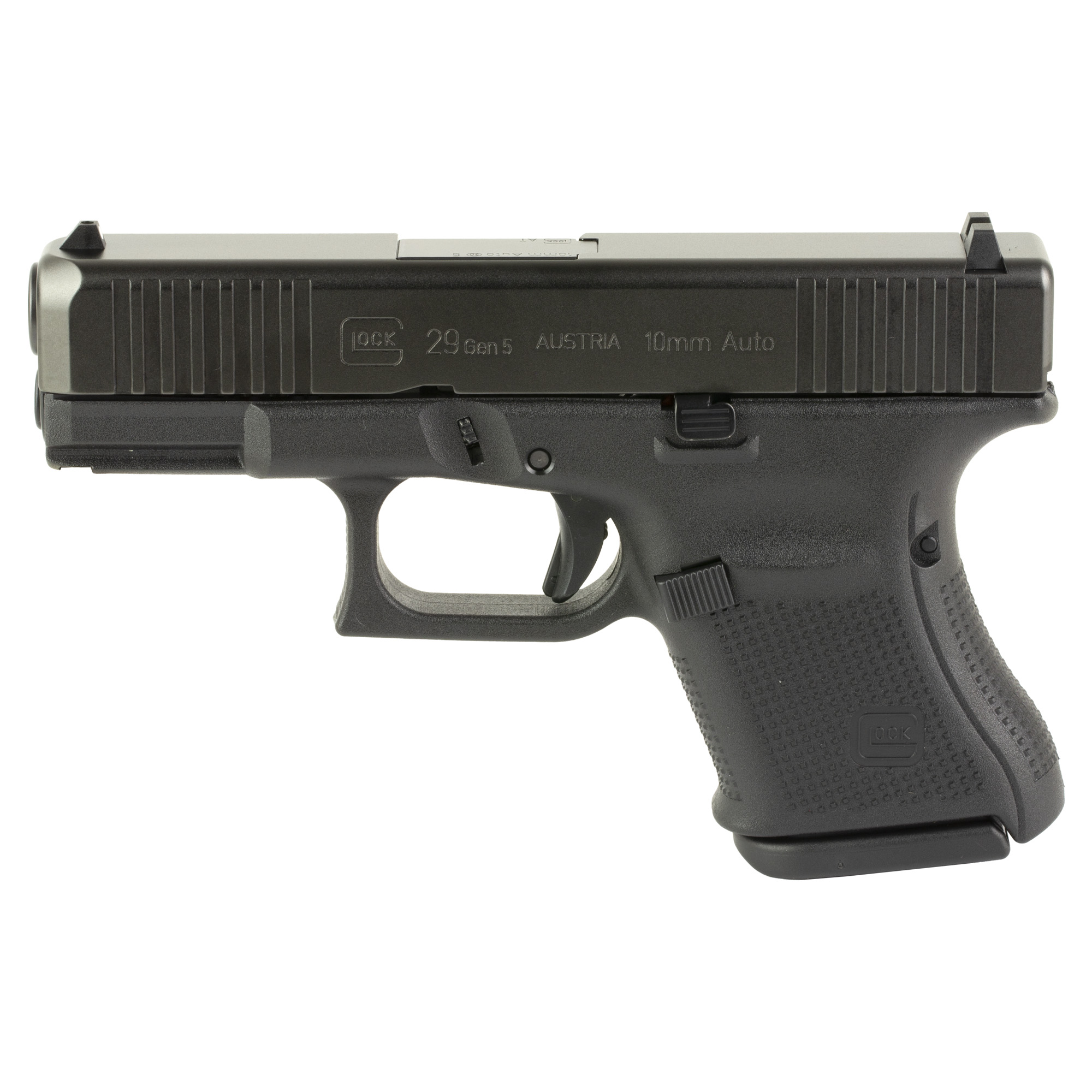 Glock 29 Gen5 Striker Fired 3.78″ 10mm 10rd Fixed Sights – Black