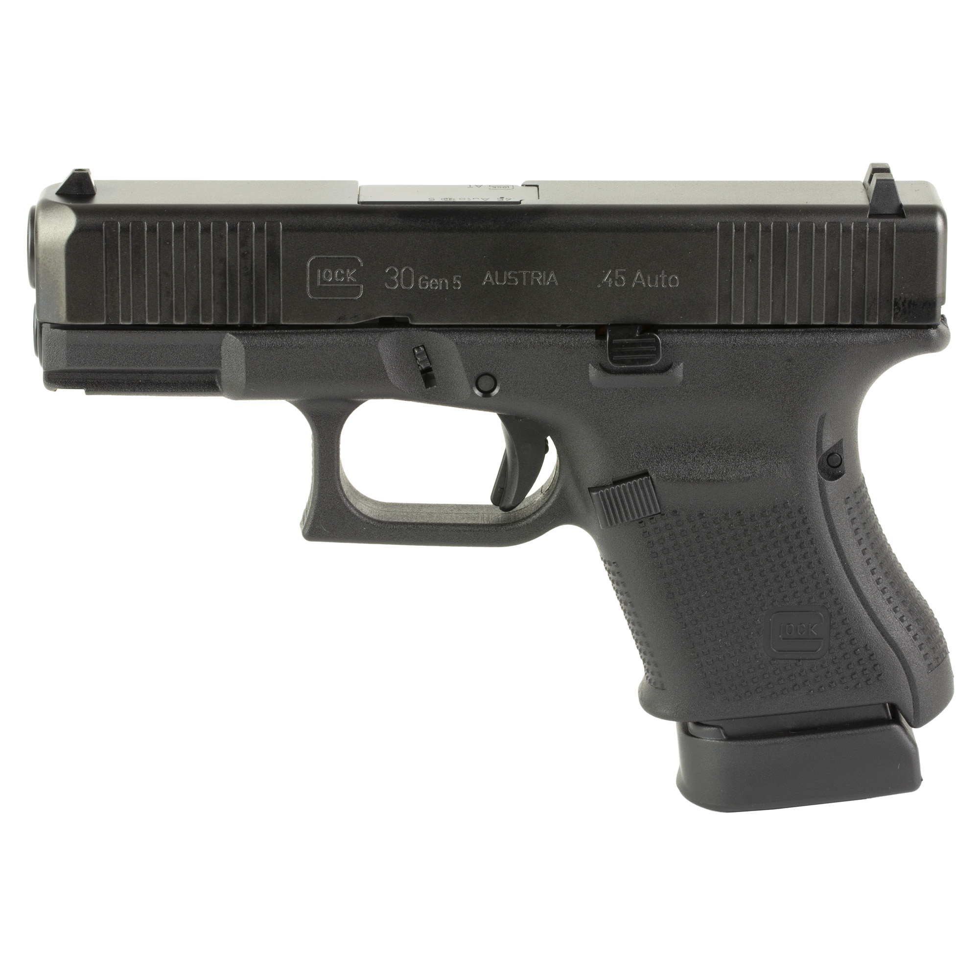 Glock 30 Gen5 Striker Fired 3.78″ 45 ACP 10rd Fixed Sights – Black