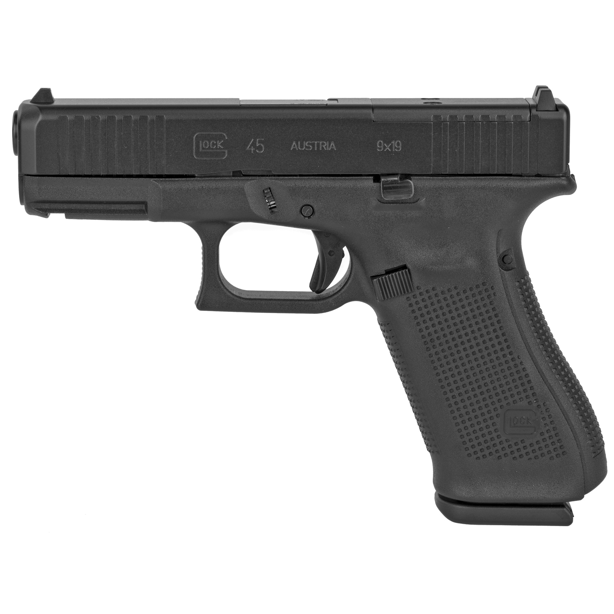 Glock 45 M.O.S. Striker Fired 4.02″ 9mm 10rd Fixed Sights – Black