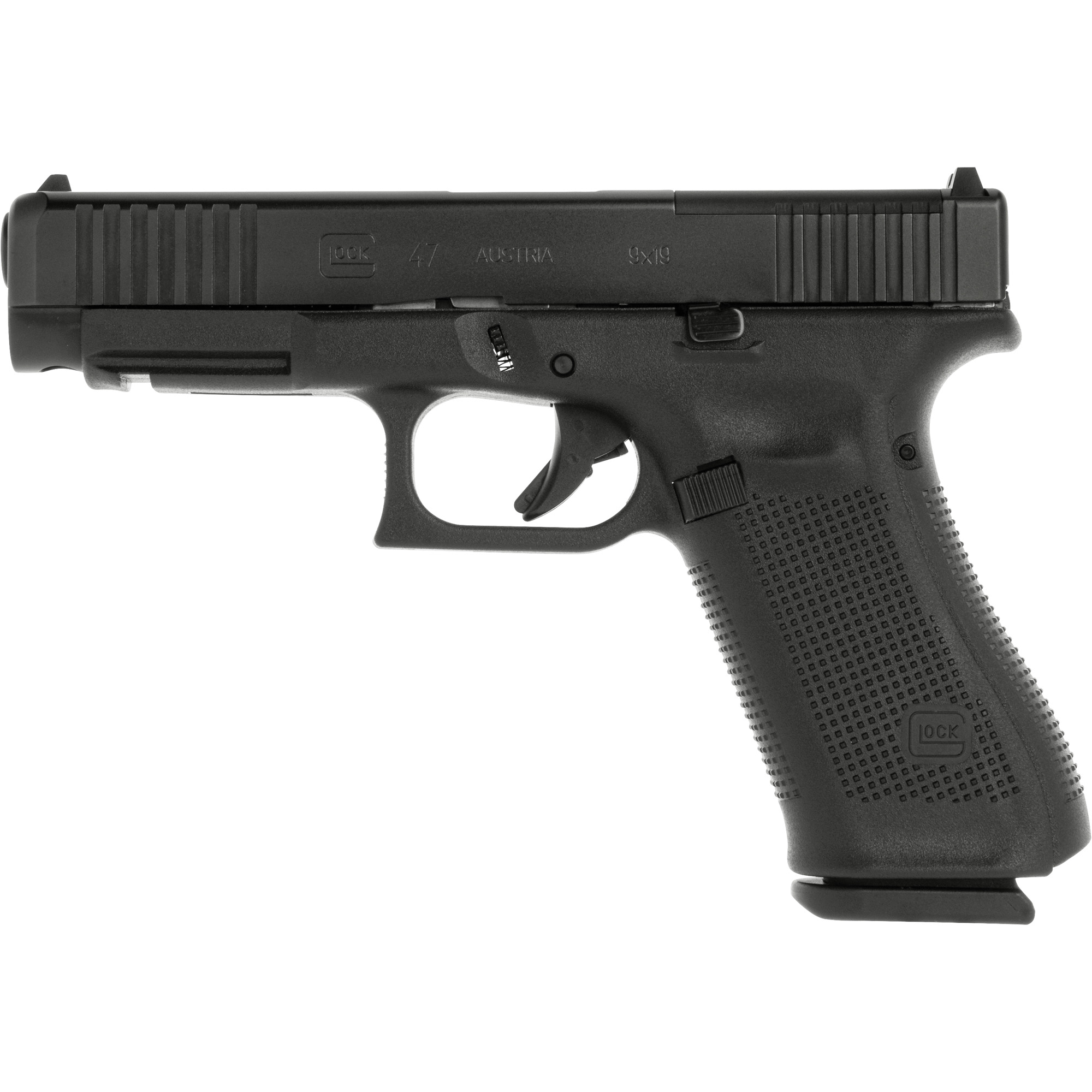 Glock 47 M.O.S. Striker Fired 4.49″ 9mm 10rd Fixed Sights – Black