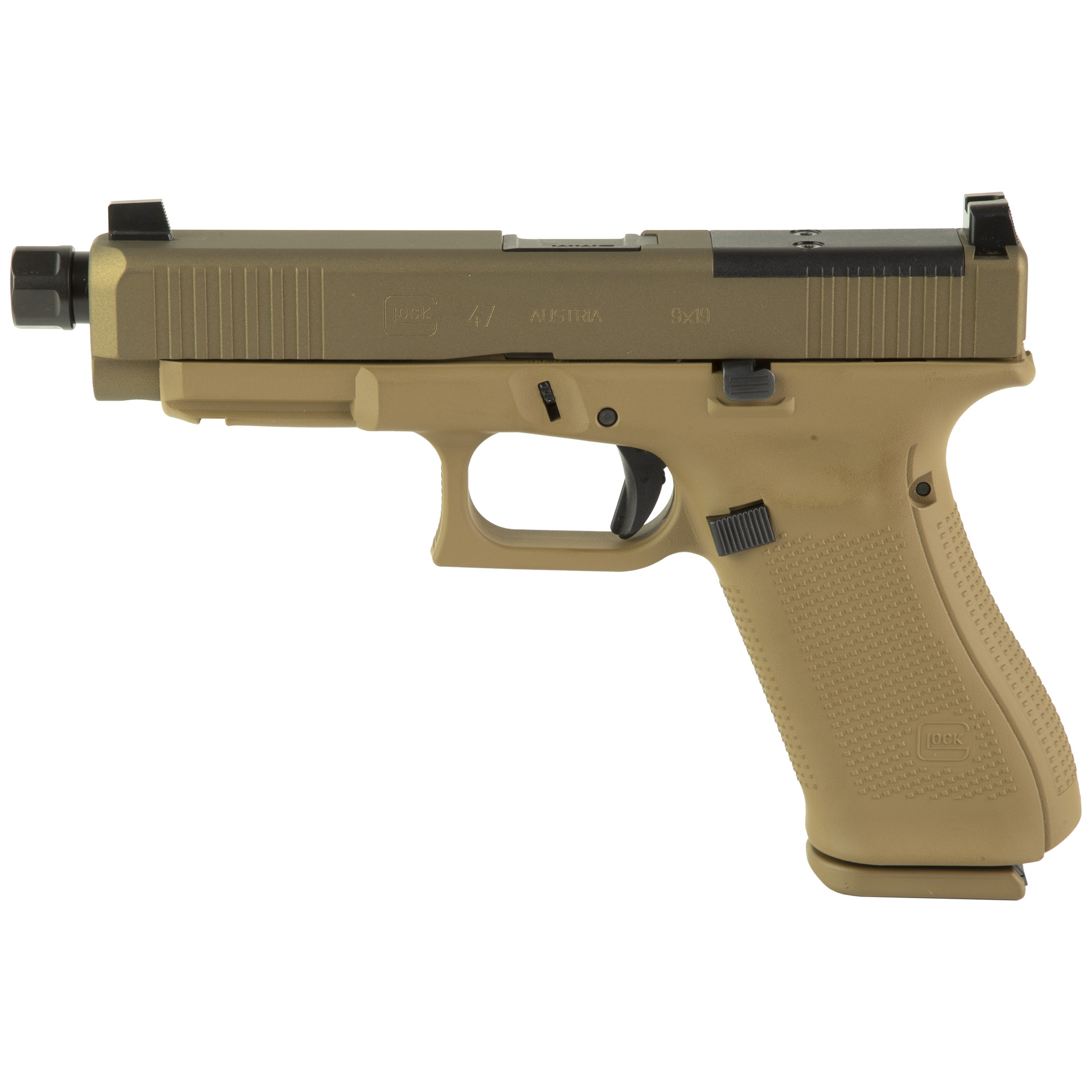 Glock 47X M.O.S. Striker Fired 4.99″ 9mm 17rd Fixed Sights – Flat Dark Earth