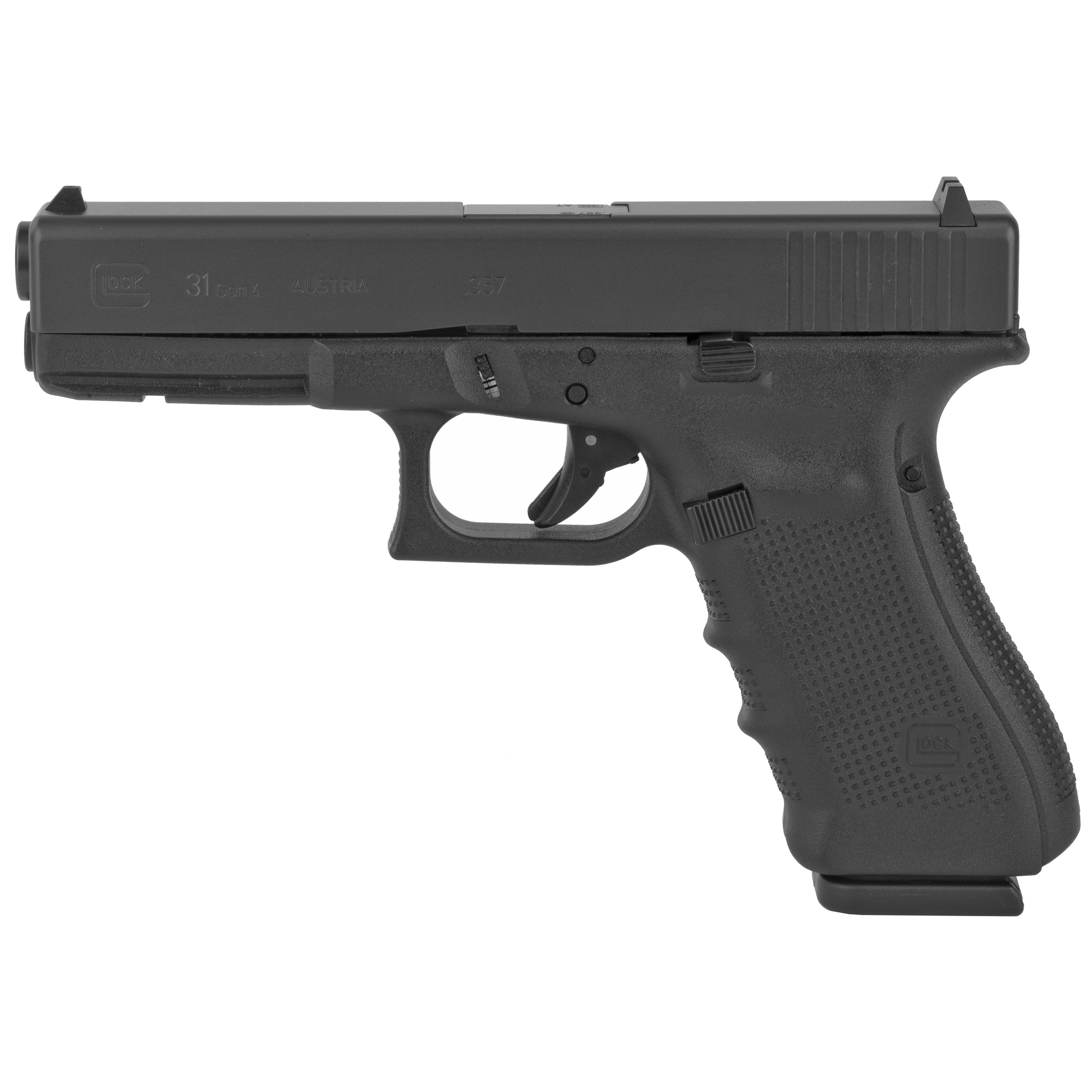 Glock 31 Gen4 Striker Fired 4.49″ 357 Sig 10rd Fixed Sights – Black