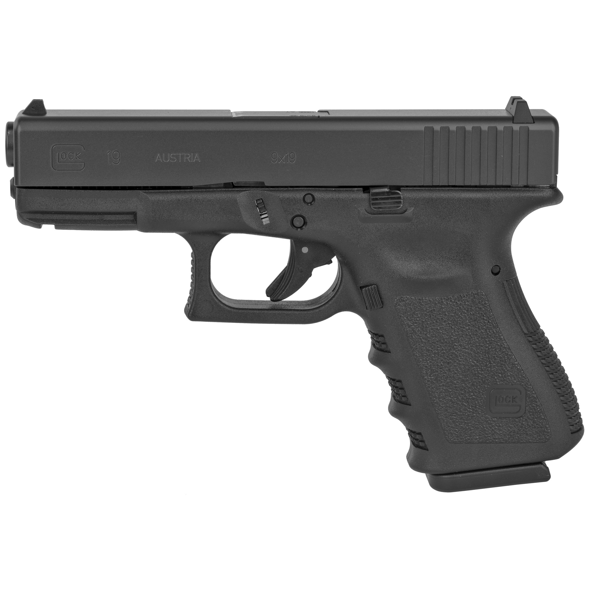 Glock 19 Gen3 Striker Fired 4.02″ 9mm 10rd Fixed Sights – Black