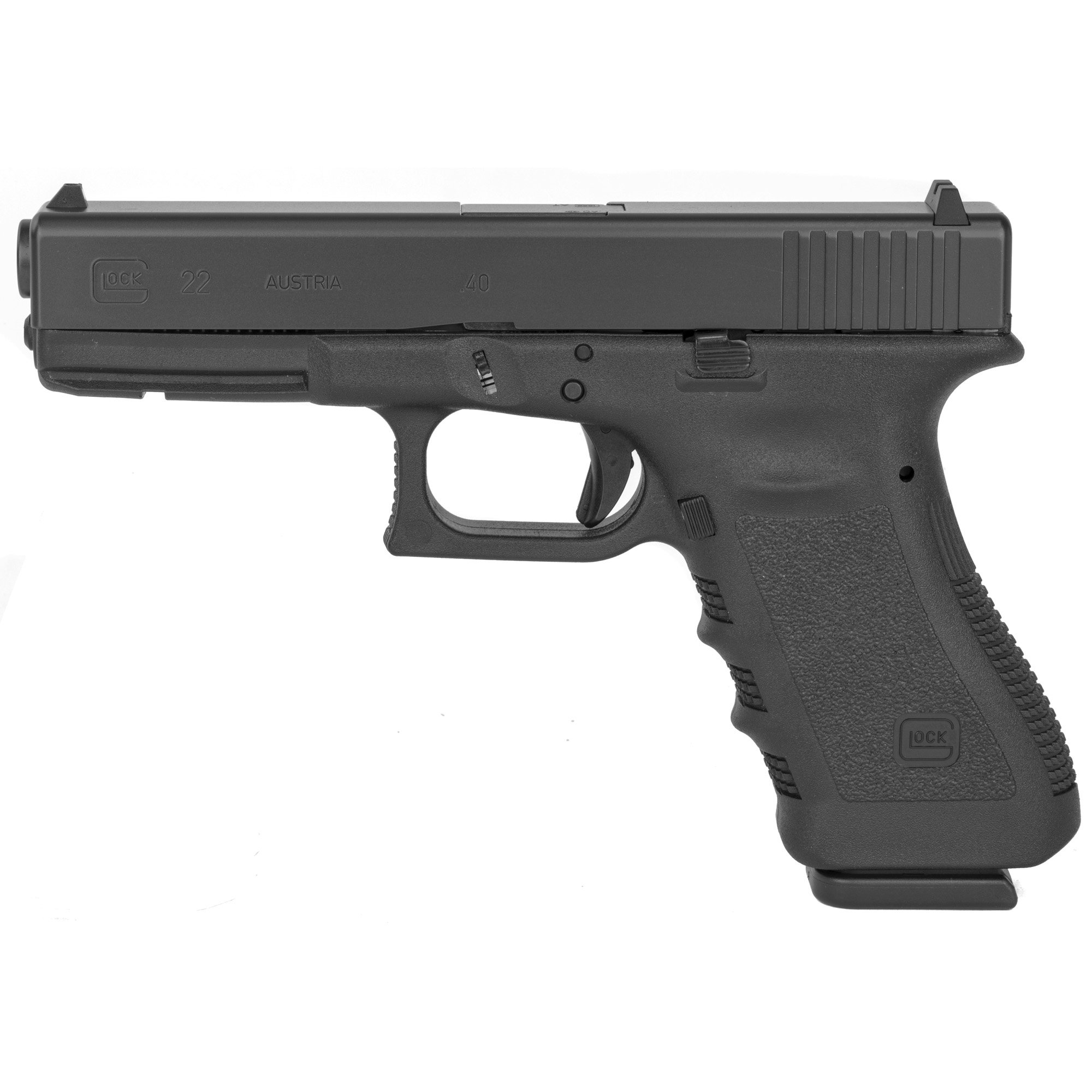 Glock 22 Gen3 Striker Fired 4.49″ 40 S&W 15rd Fixed Sights – Black