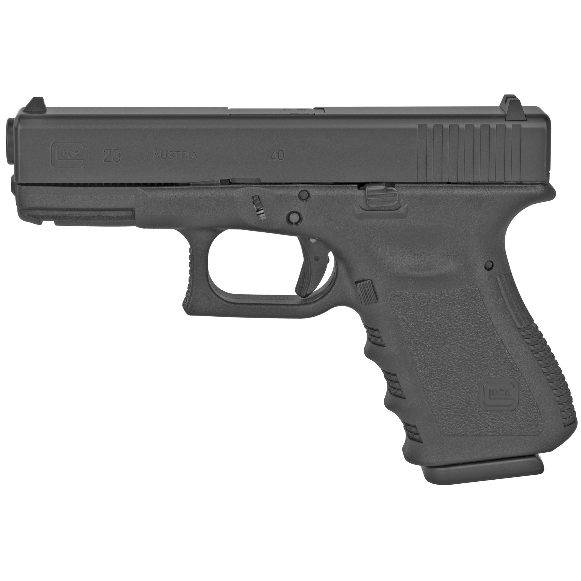 Glock 23 Gen3 Striker Fired 4.01″ 40 S&W 13rd Fixed Sights – Black