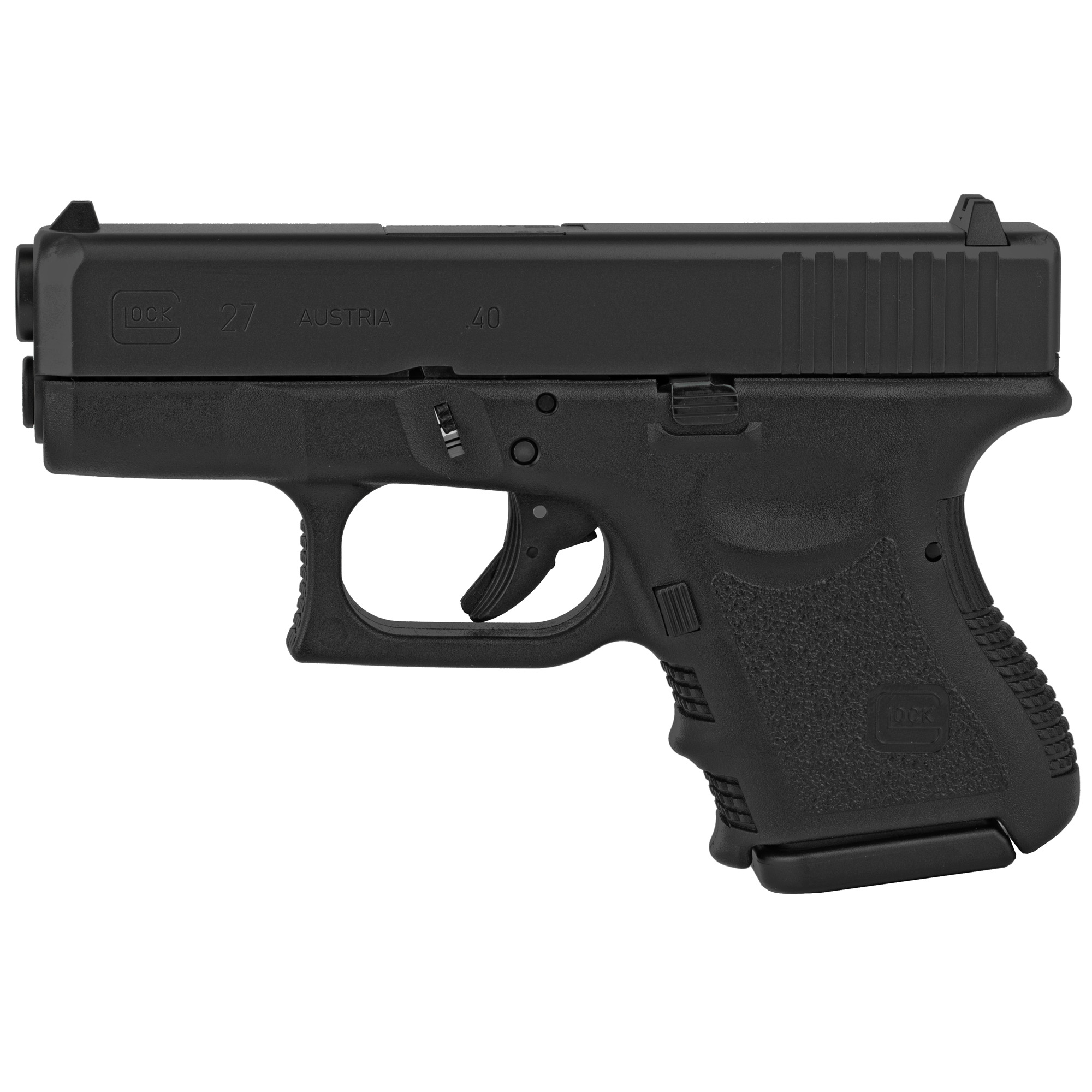 Glock 27 Gen3 Striker Fired 3.43″ 40 S&W 9rd Fixed Sights – Black