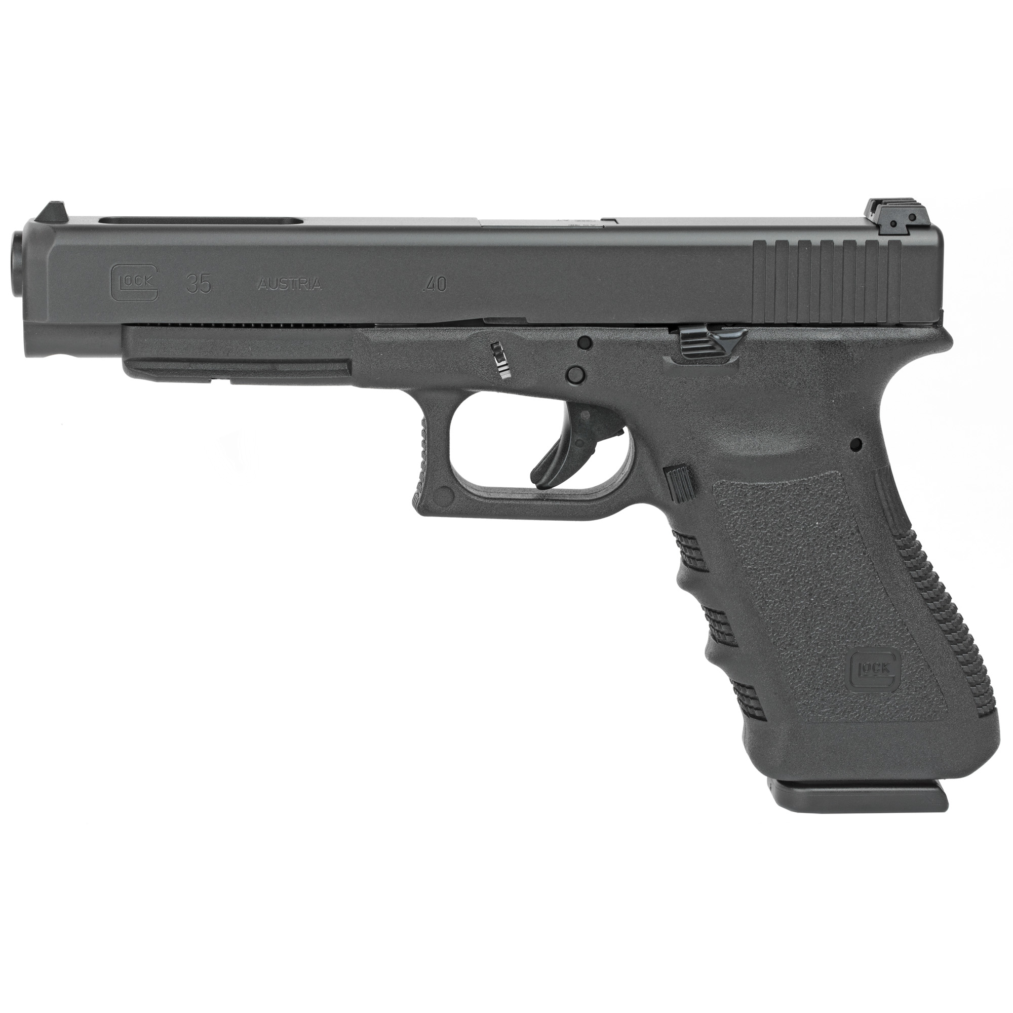 Glock 35 Gen3 Striker Fired 5.31″ 40 S&W 10rd Adjustable Sights – Black