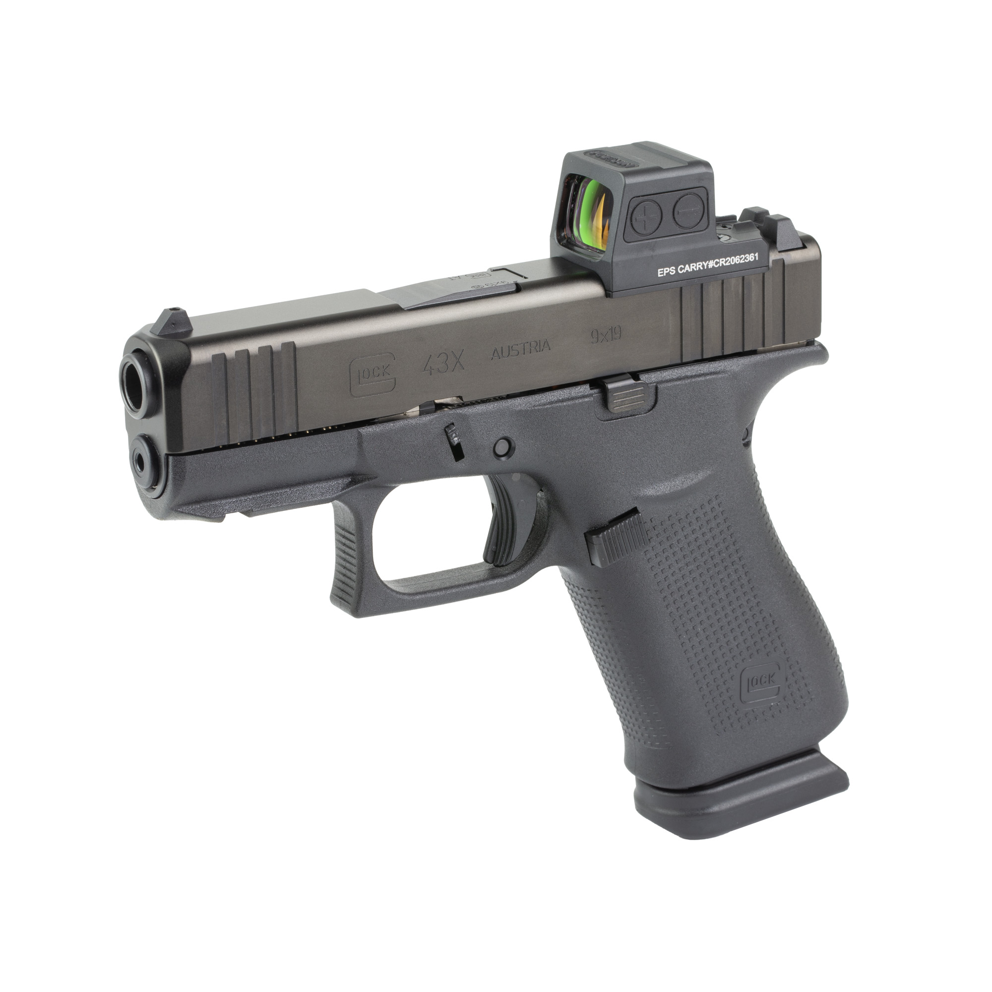 GLOCK 43X M.O.S Striker Fired 3.41" 9MM 15 Rounds Fixed Sights - Black-img-2