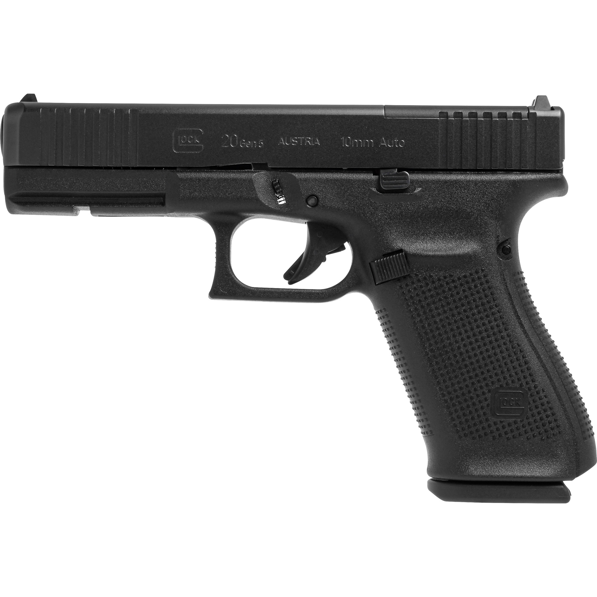 Glock 20 Gen5 Striker Fired 4.61″ 10mm 10rd Fixed Sights – Black