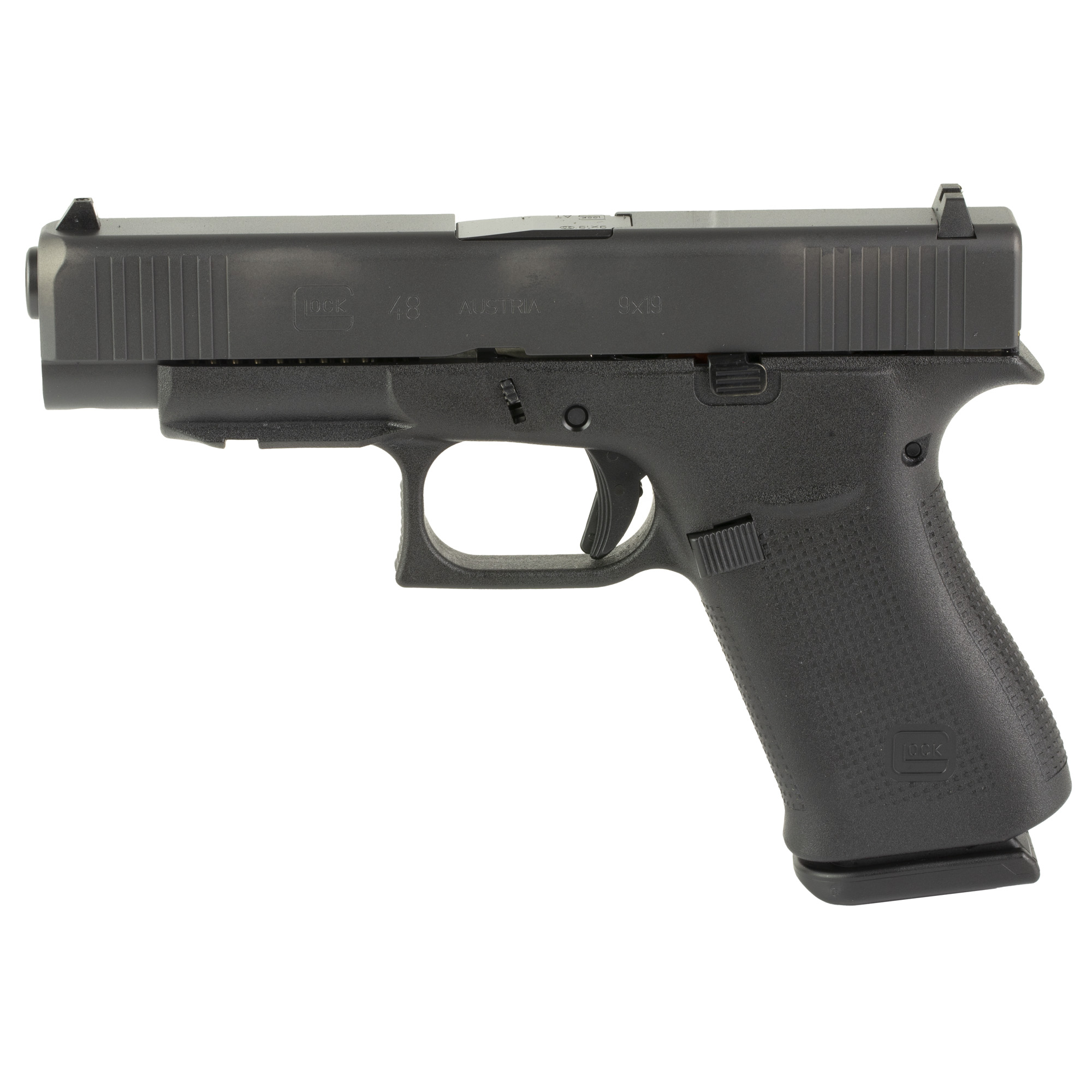 Glock 48 Striker Fired 4.17″ 9mm 10rd Fixed Sights – Black