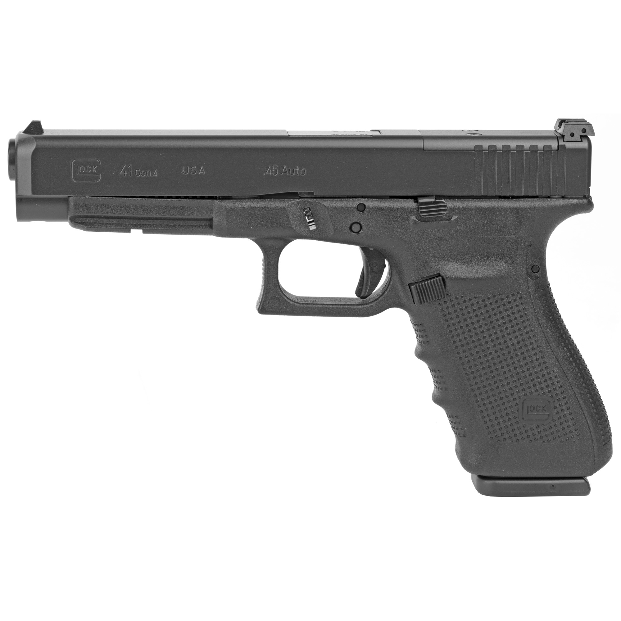 Glock 41 Gen4 Striker Fired 5.31″ 45 ACP 10rd Adjustable Sights – Black