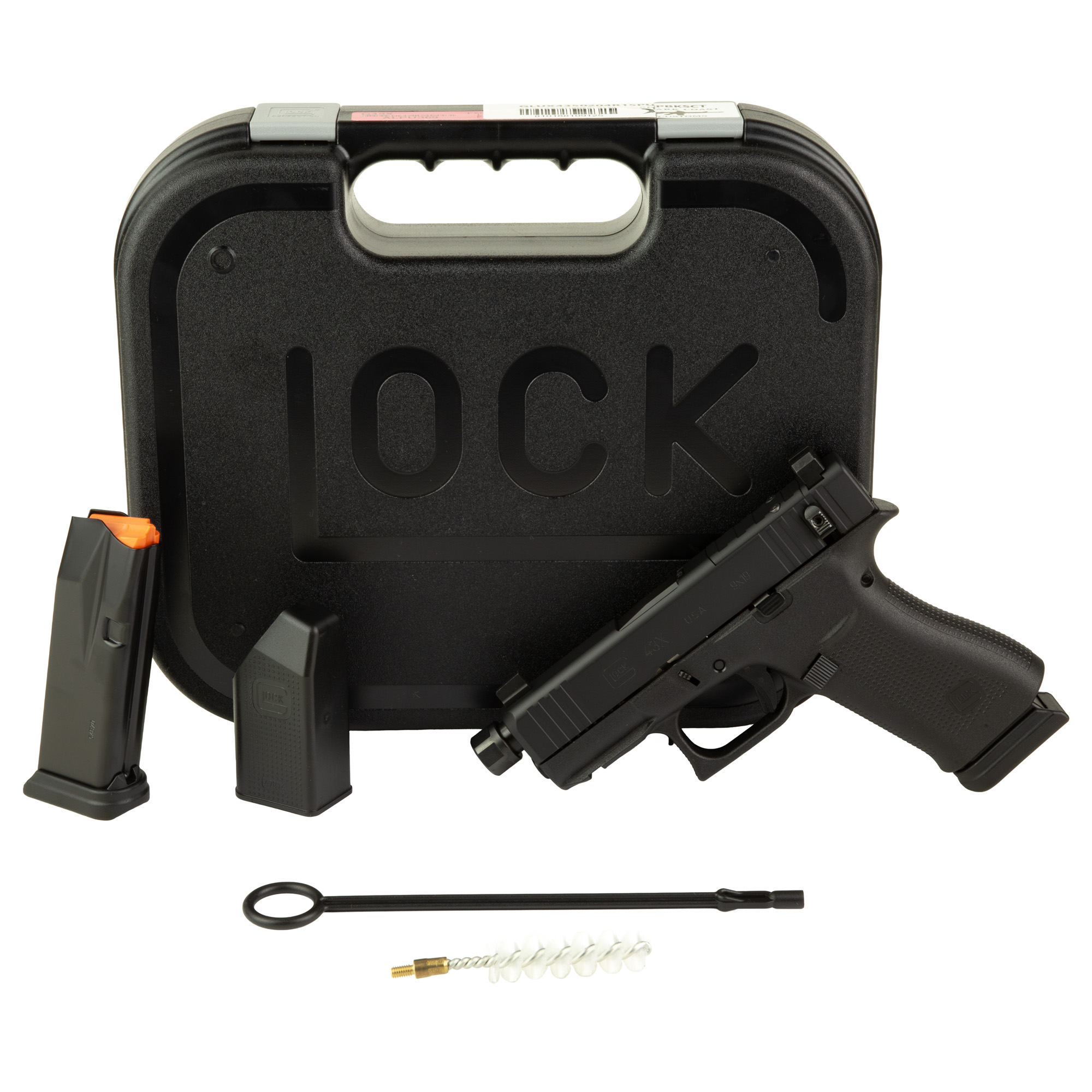 GLOCK 43X Striker Fired 3.92" 9MM 15 Rounds Suppressor Sights - Black-img-3