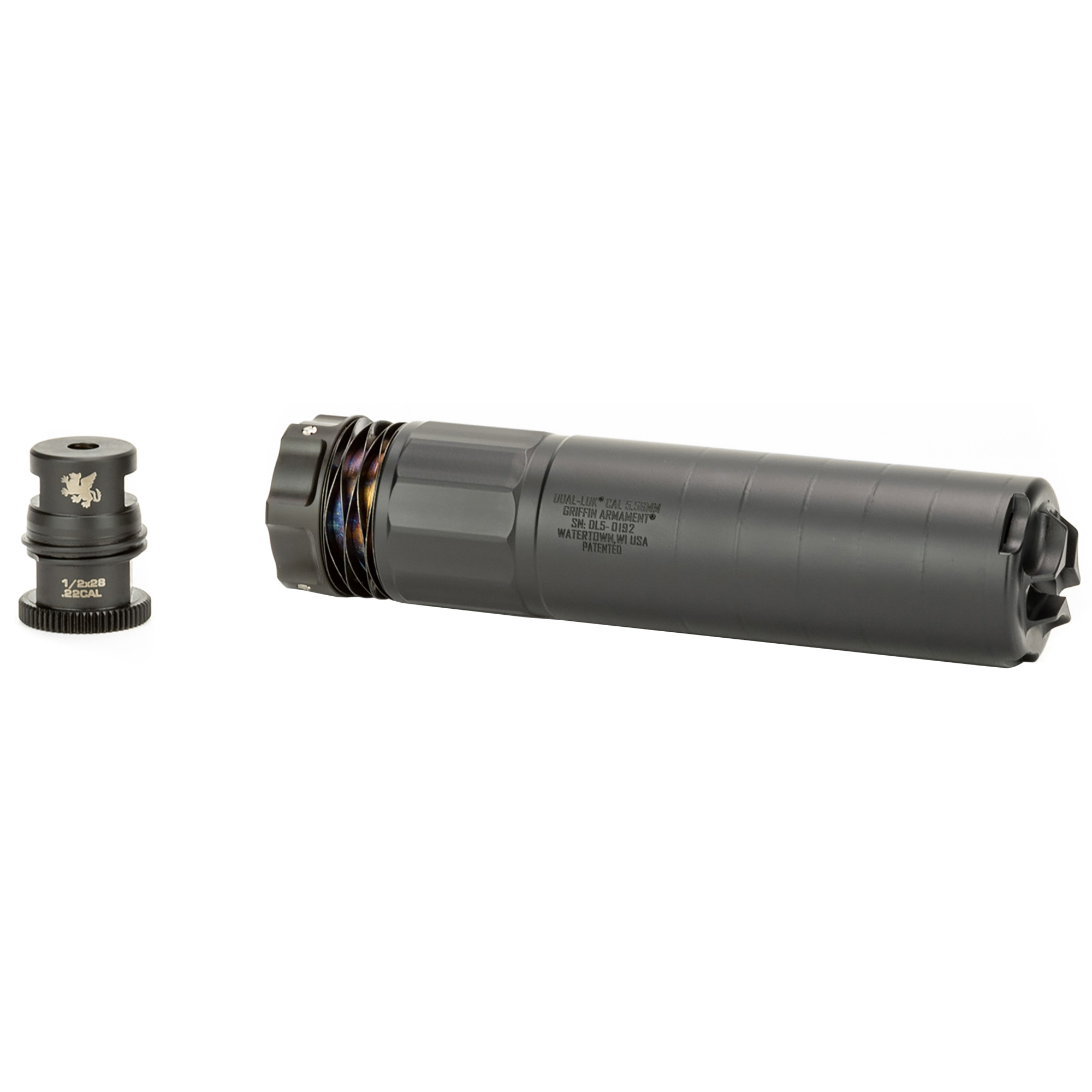 Griffin Armament Dual-Lok 5.56 NATO Suppressor – Black