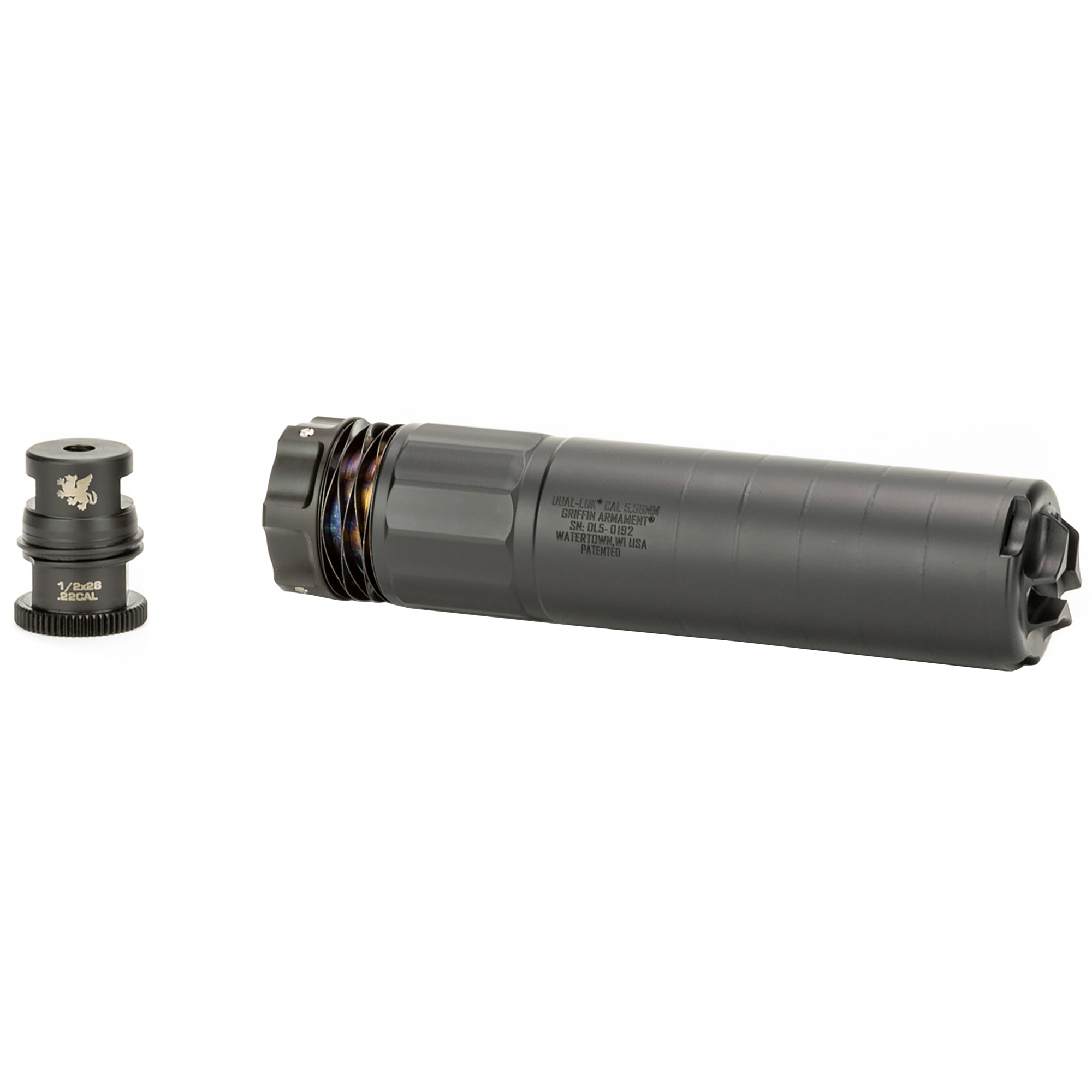 Griffin Armament Dual-Lok PSR Suppressor 556NATO – Black