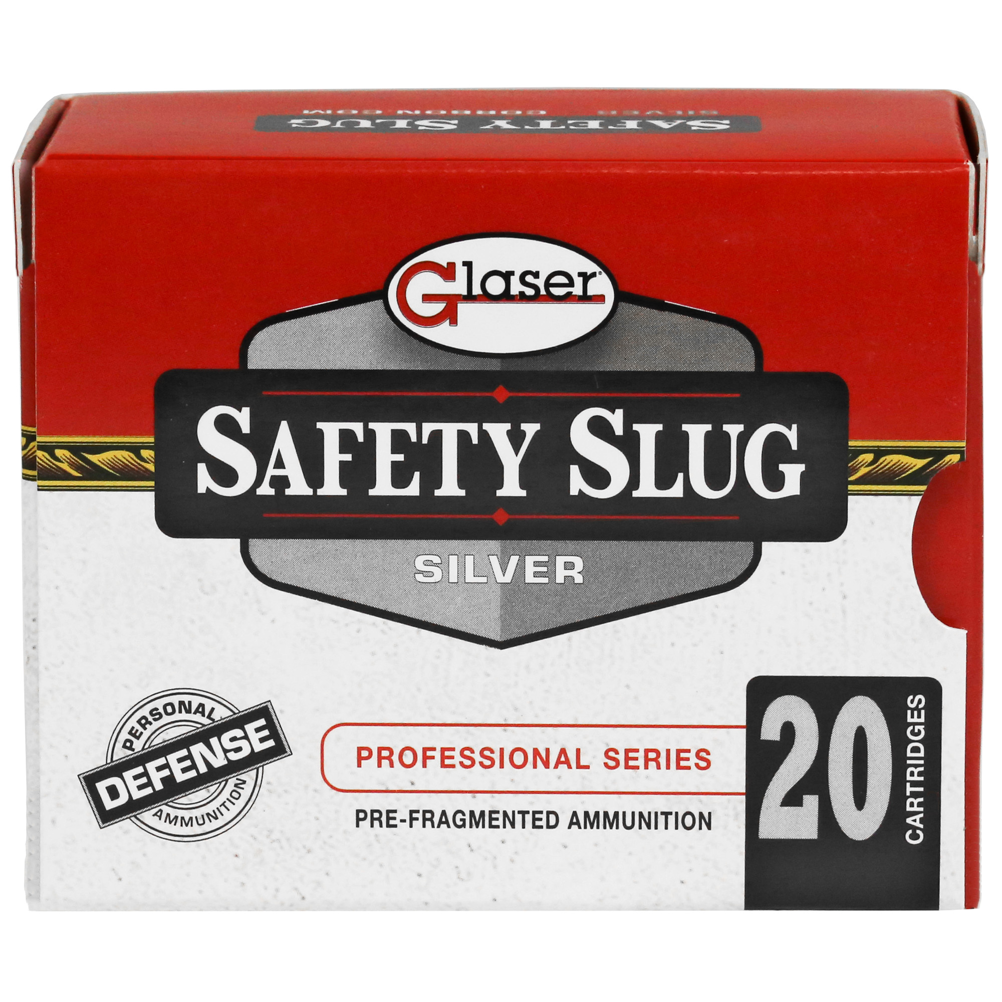 Glaser Silver 357 Magnum 80gr Pre-Fragmented – 20rd