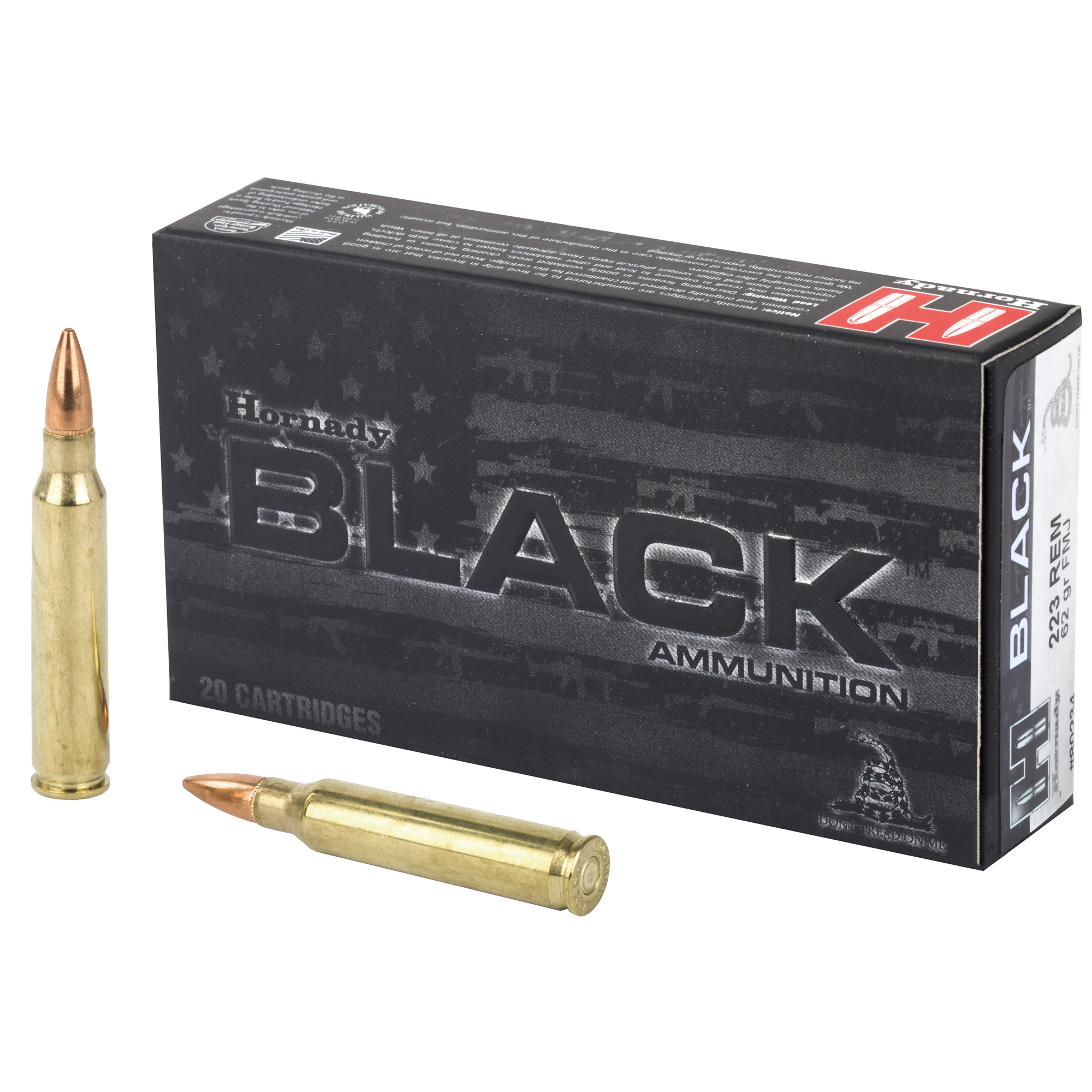 Hornady BLACK 223 Remington 62gr Full Metal Jacket – 20rd