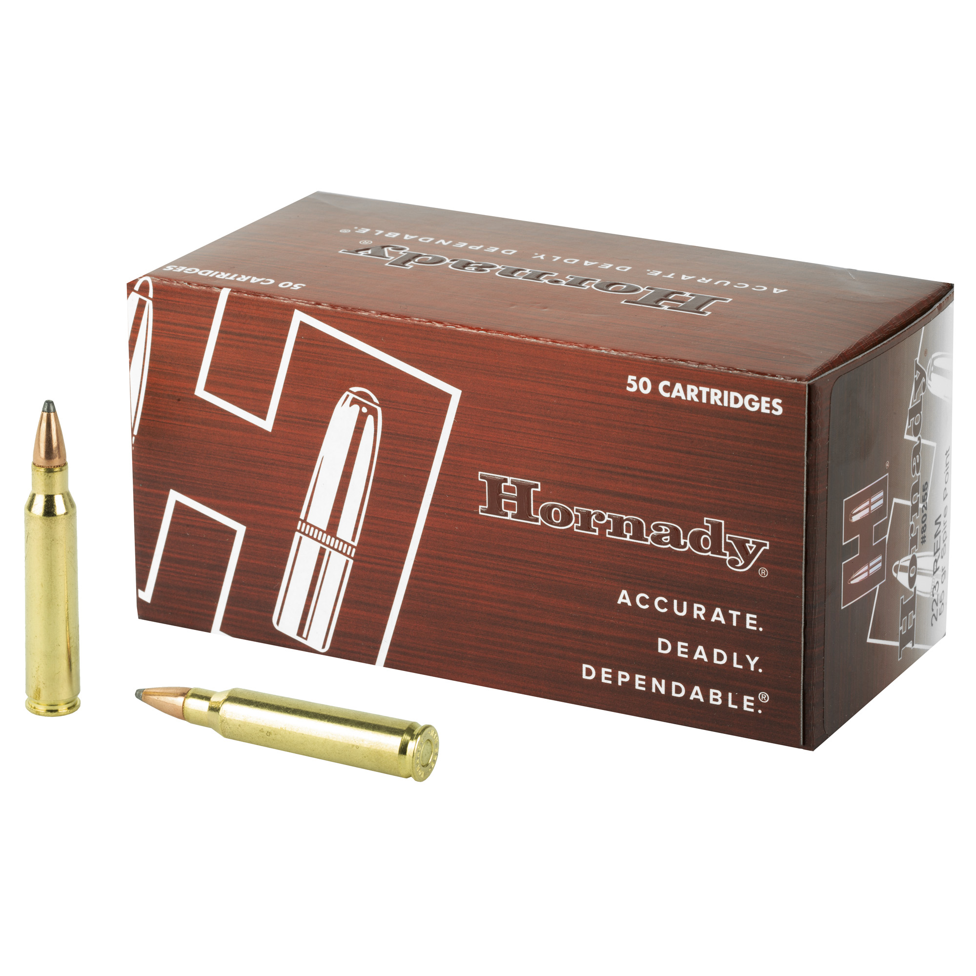 Hornady Custom 223 Remington 55gr Soft Point – 50rd