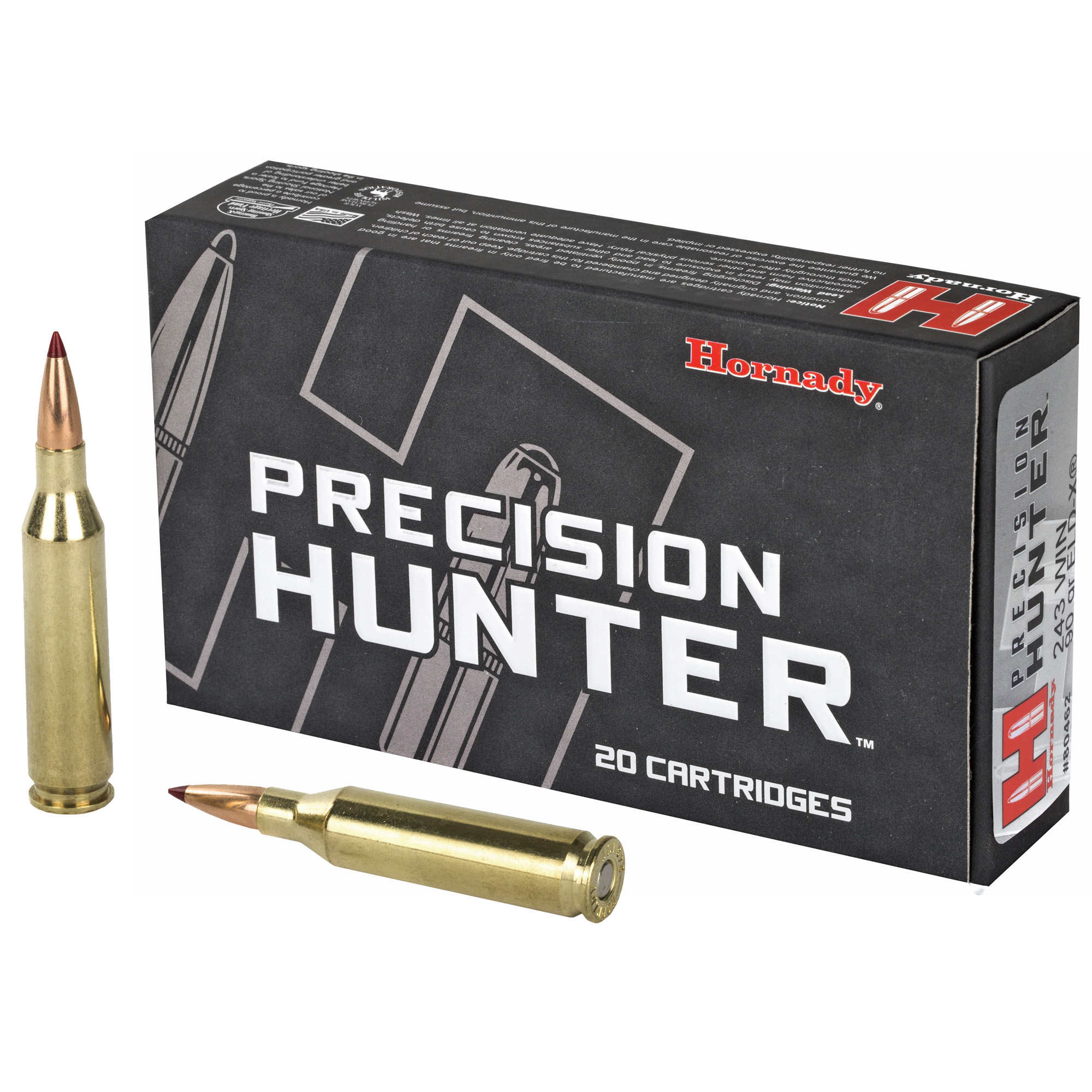 Hornady Precision Hunter 243 Winchester 90gr ELD-X – 20rd