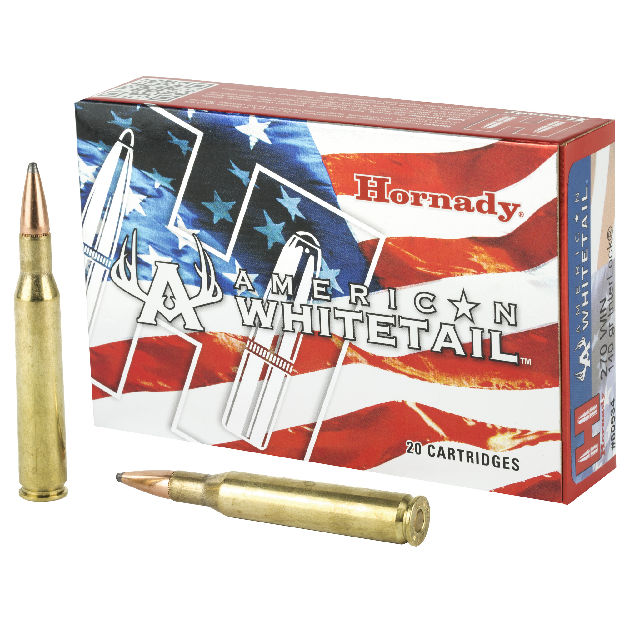 Hornady American Whitetail 270 Winchester 140gr InterLock – 20rd