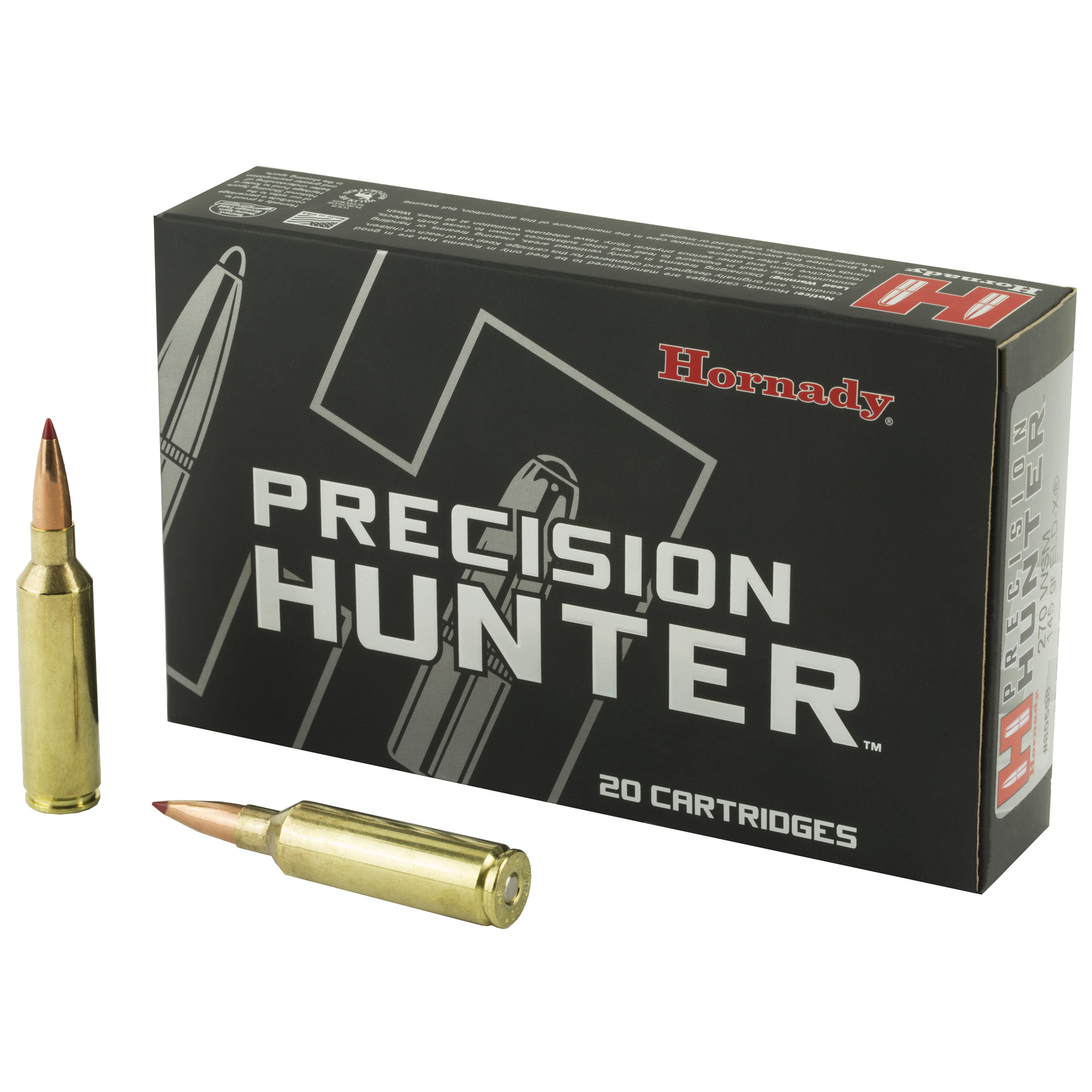 Hornady Precision Hunter 270 Winchester Short Magnum 145gr ELD-X – 20rd