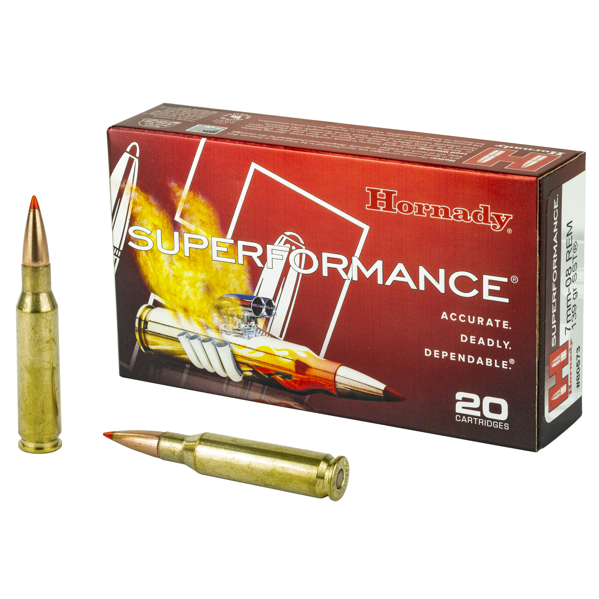 Hornady Superformance 7MM-08 139gr SST – 20rd