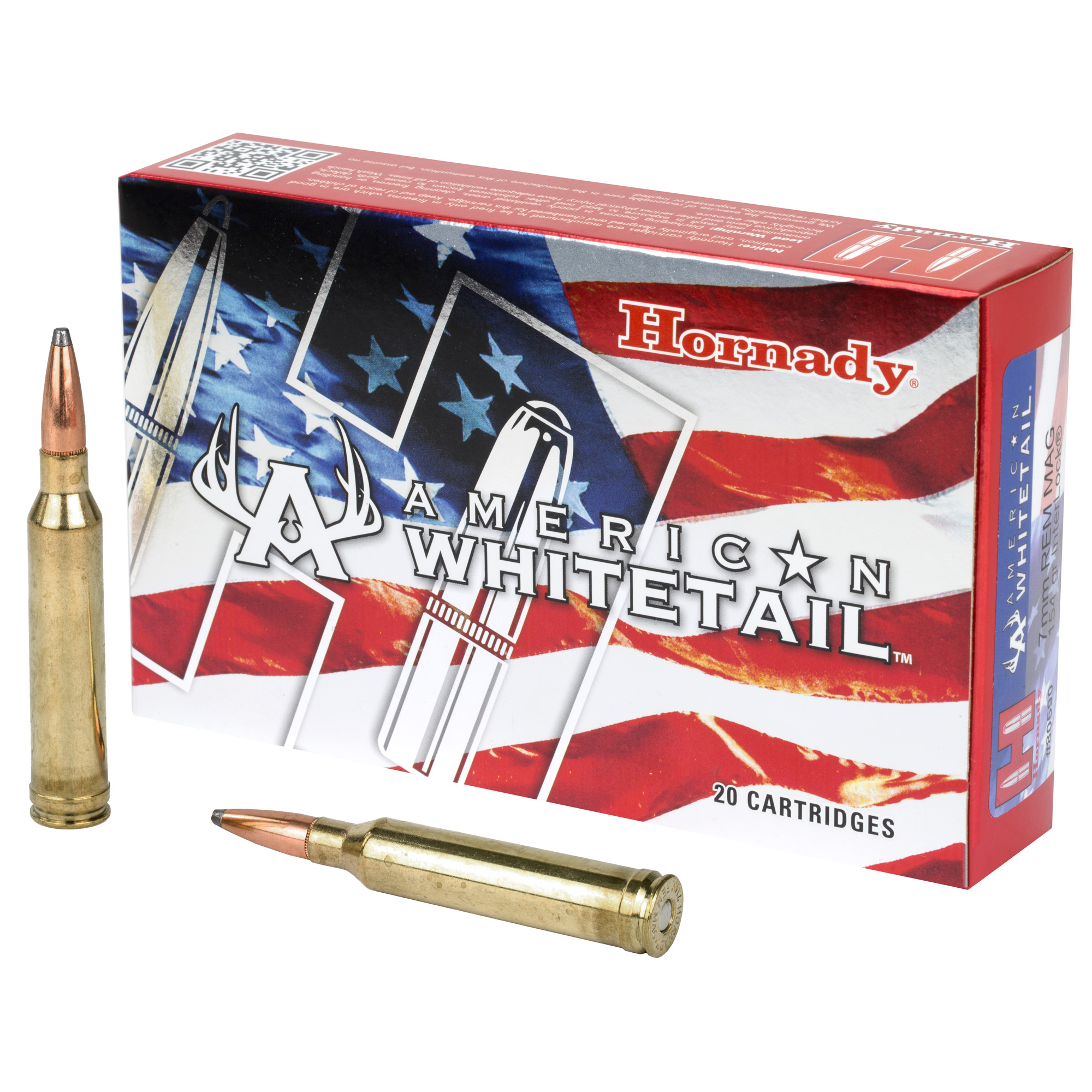 Hornady American Whitetail 7mm Remington 154gr InterLock – 20rd