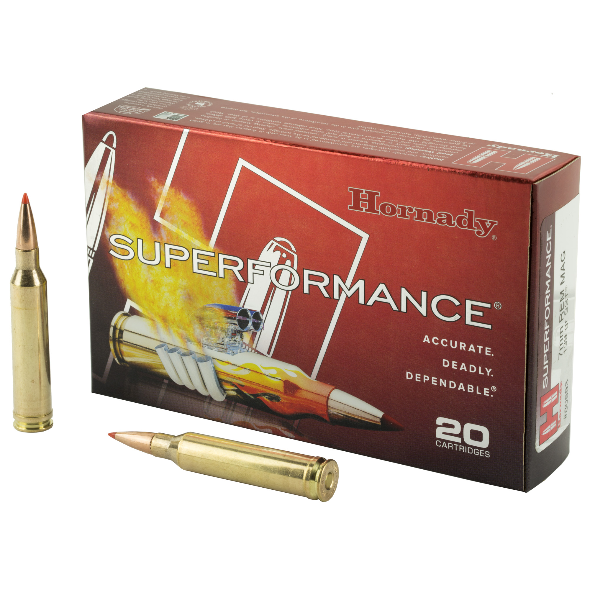 Hornady Superformance 7mm Remington 139gr SST – 20rd