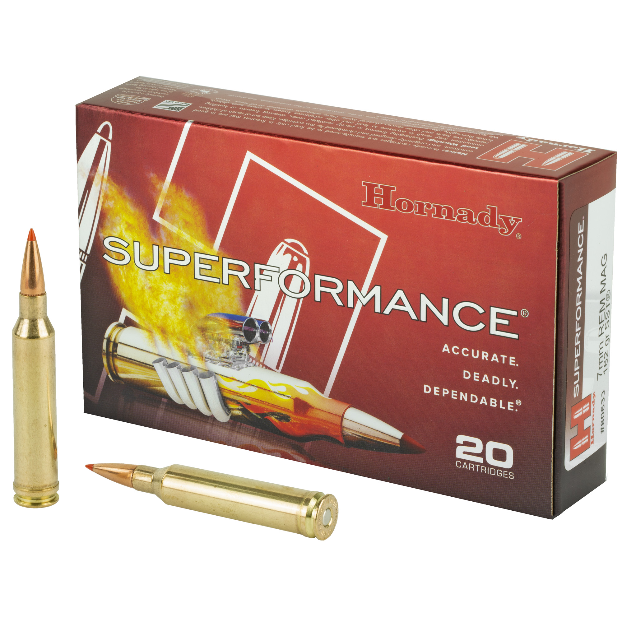 Hornady Superformance 7mm Remington 162gr SST – 20rd