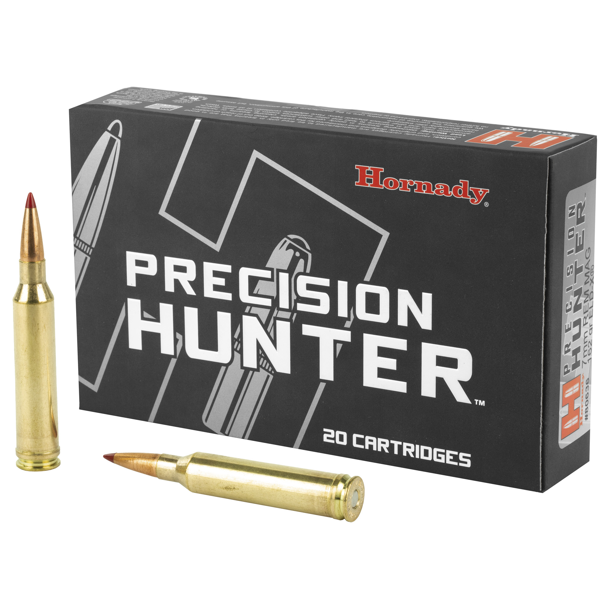 Hornady Precision Hunter 7mm Remington 162gr ELD-X – 20rd