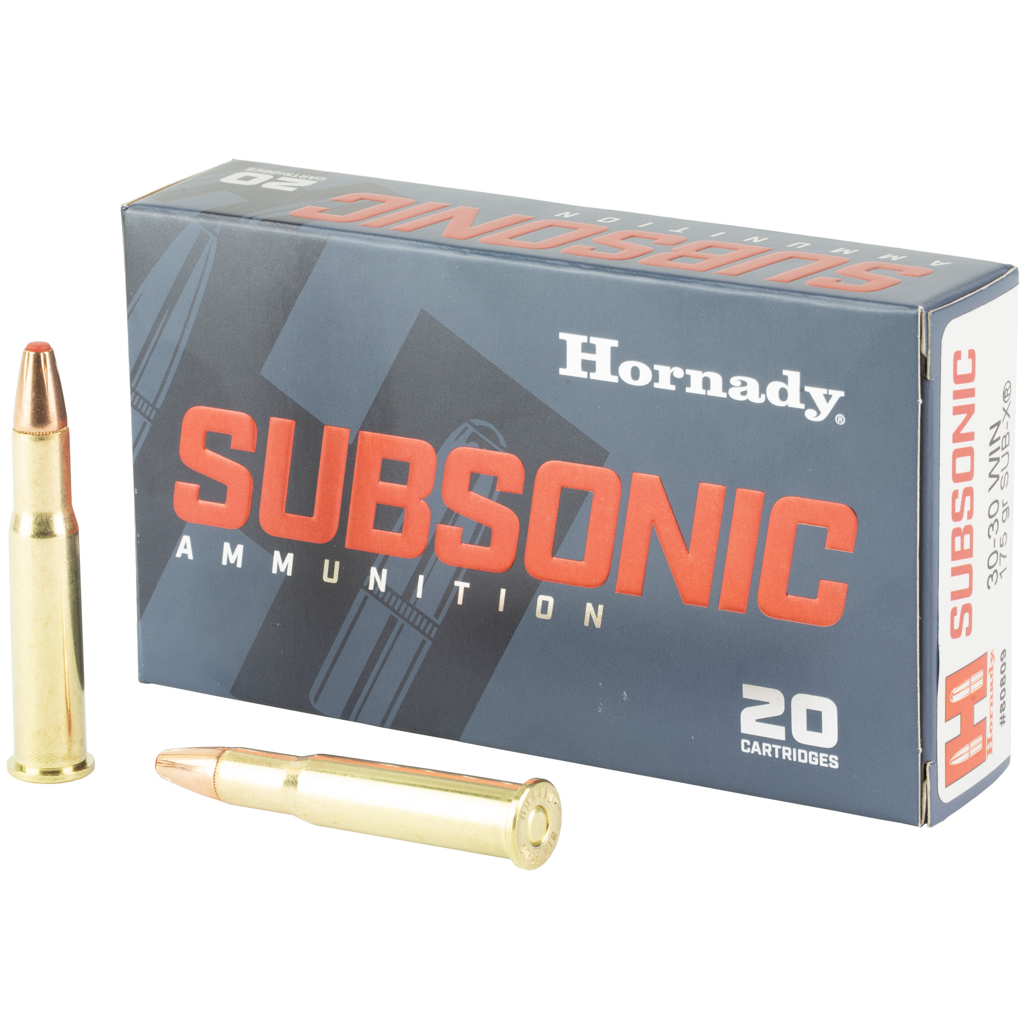 Hornady Subsonic 30-30 Winchester 175gr Sub-X – 20rd