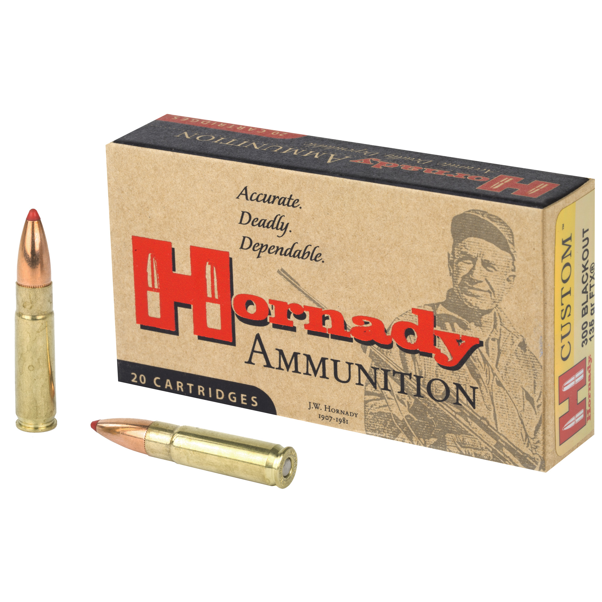 Hornady Custom 300 Blackout 135gr FlexTip – 20rd