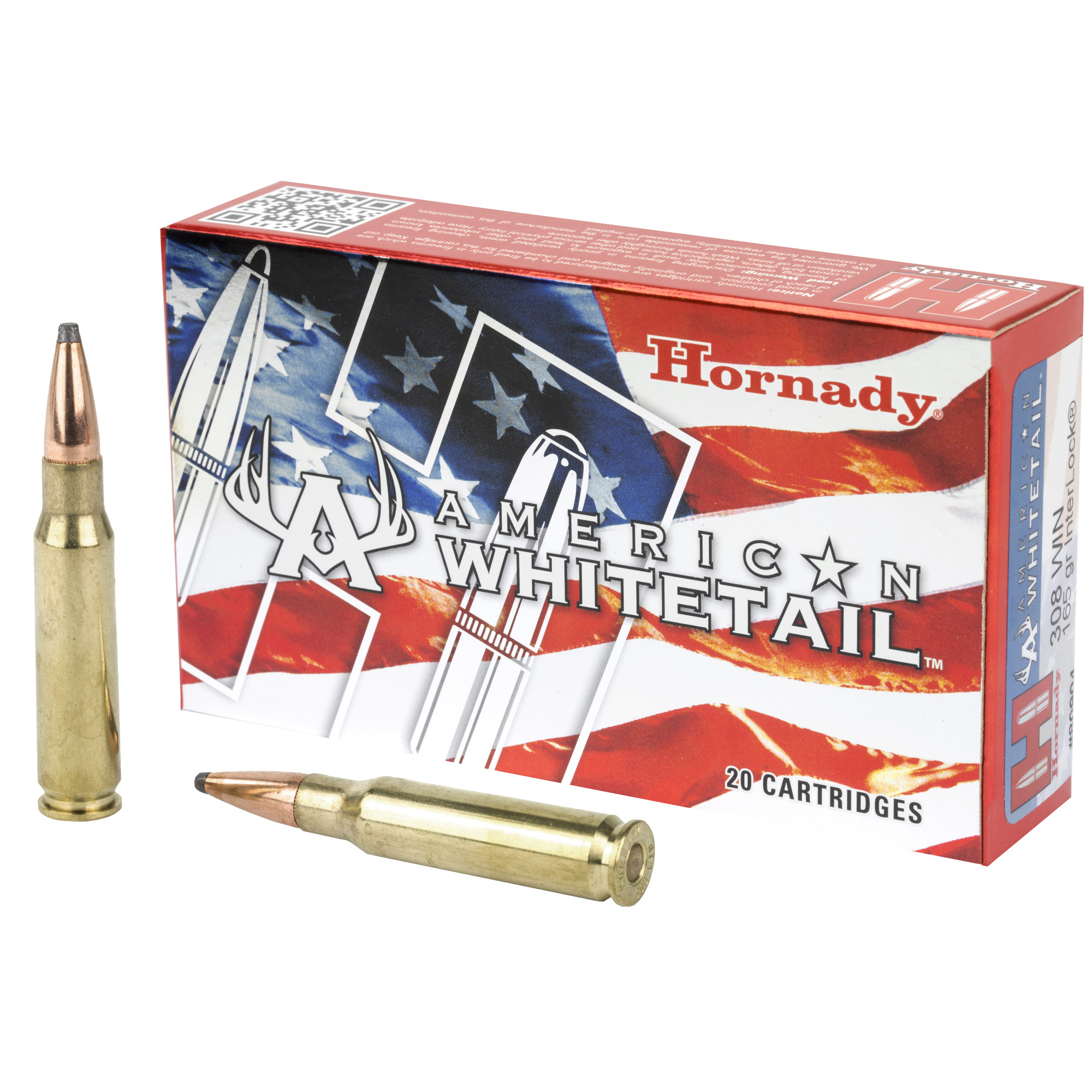 Hornady American Whitetail 308 Winchester 165gr InterLock – 20rd