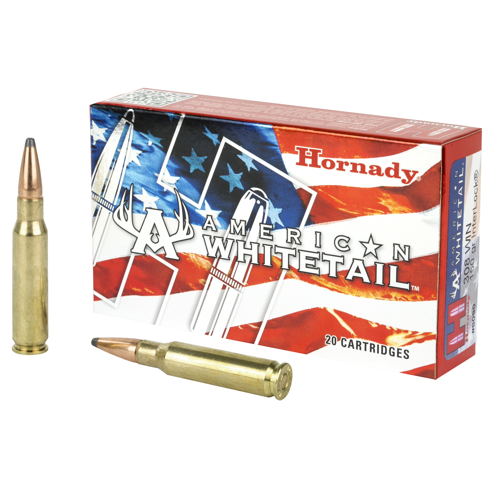 Hornady American Whitetail 308 Winchester 150gr InterLock – 20rd