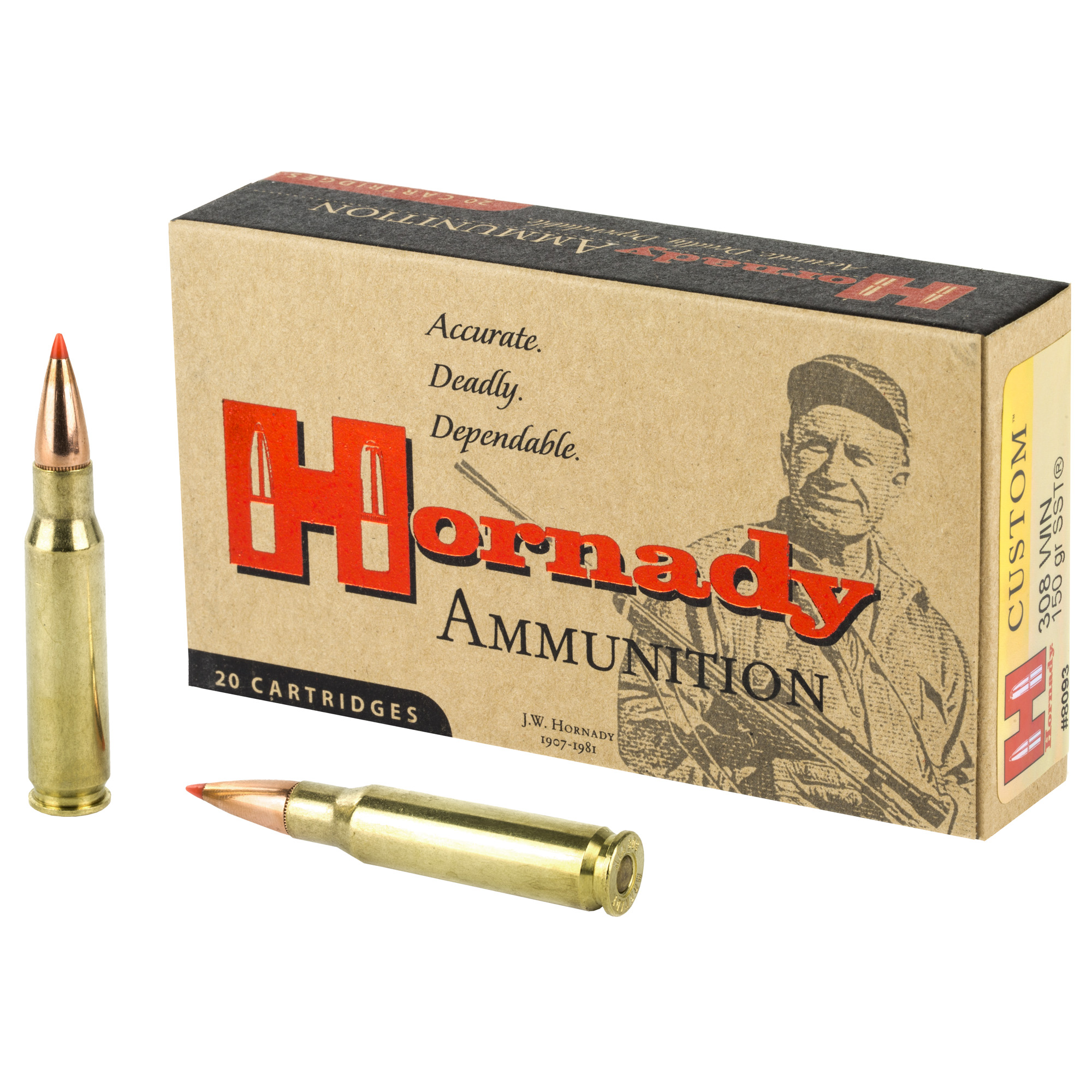 Hornady Custom 308 Winchester 150gr SST – 20rd