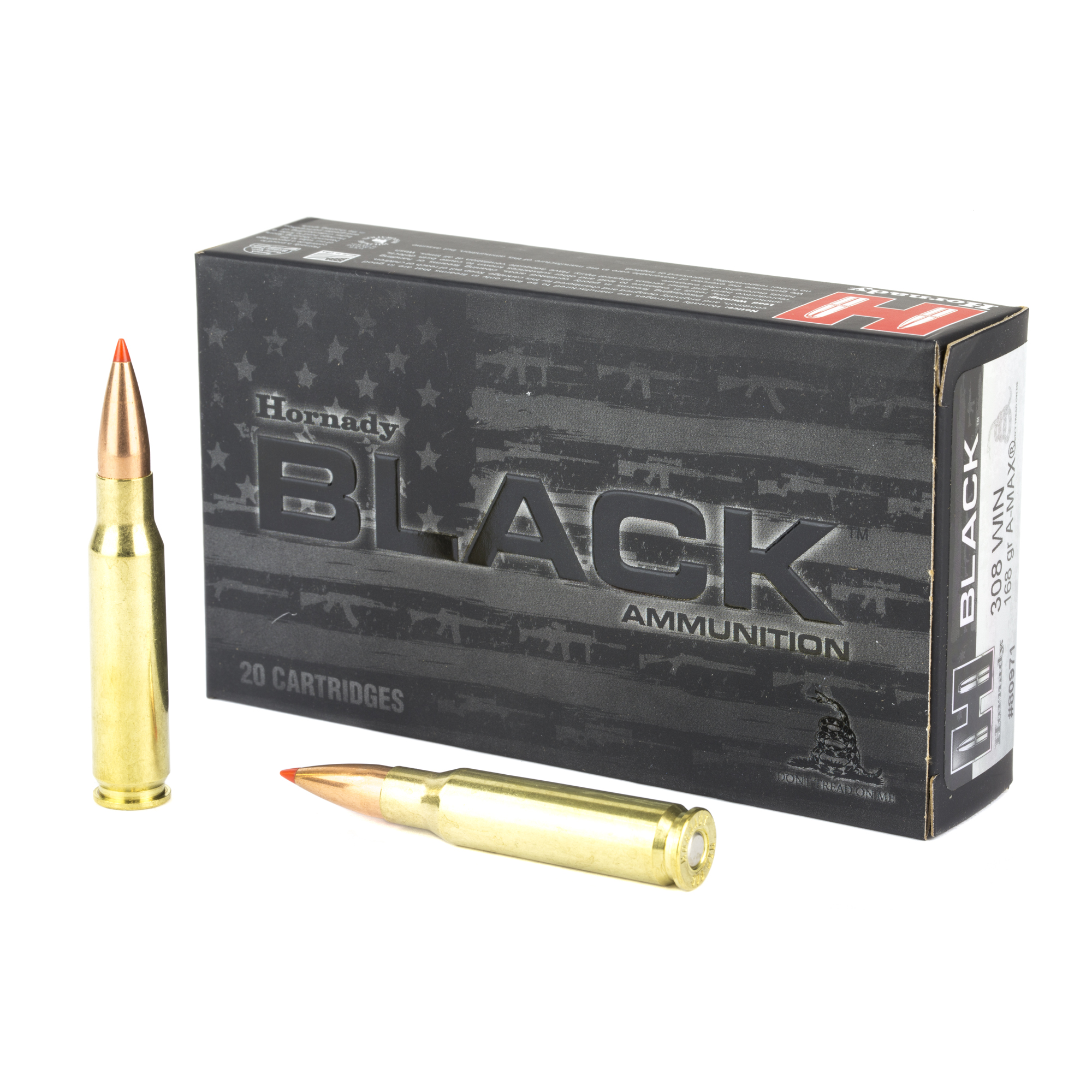 Hornady BLACK 308 Winchester 168gr AMAX – 20rd