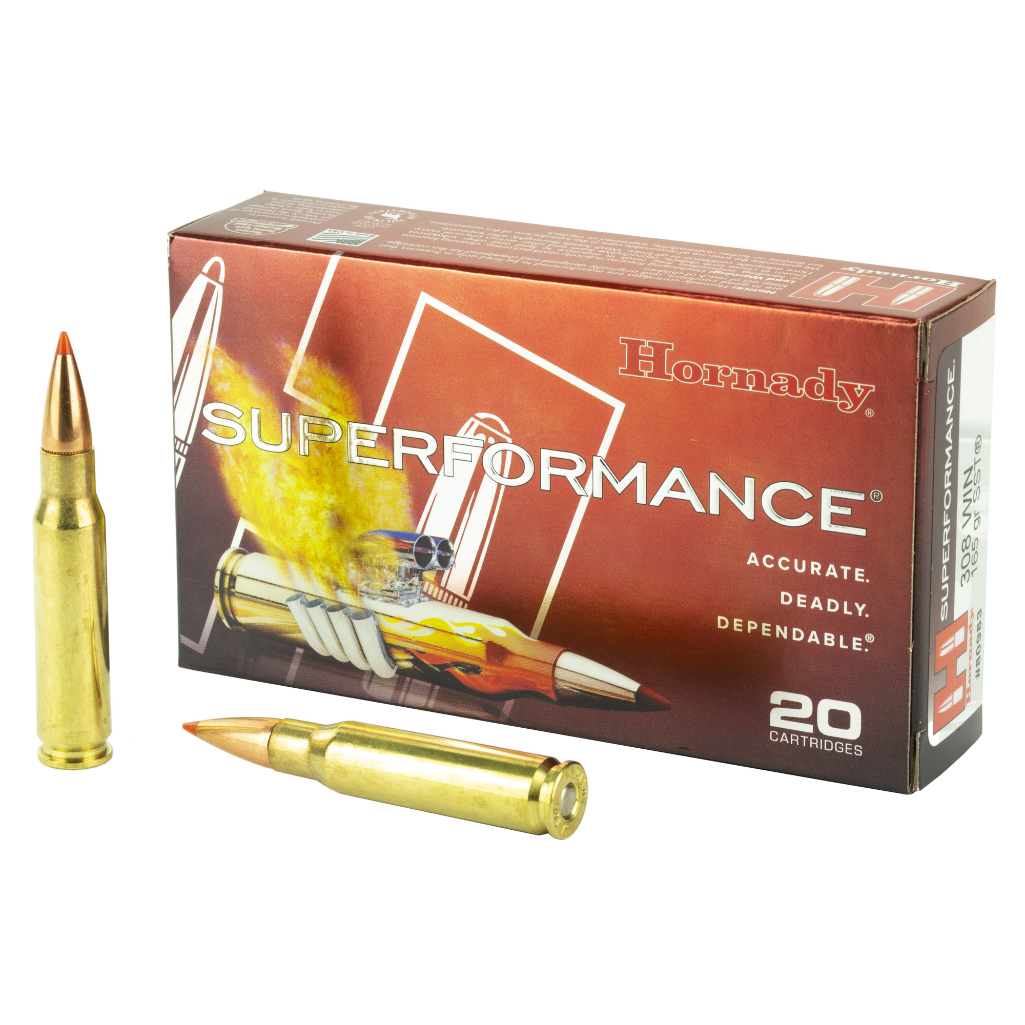 Hornady Superformance 308 Winchester 165gr SST – 20rd