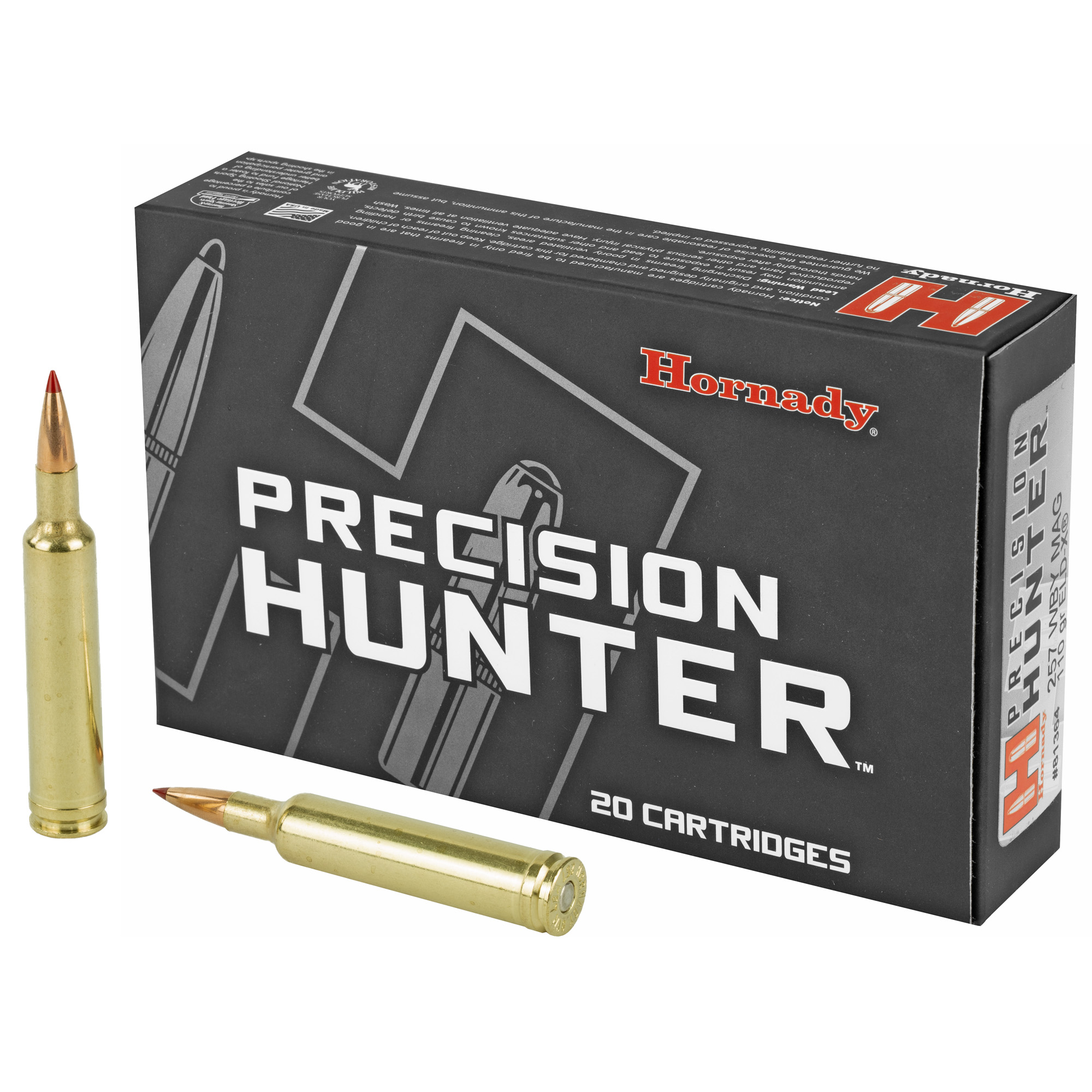 Hornady Precision Hunter 257 Weatherby Magnum 110gr ELD-X – 20rd