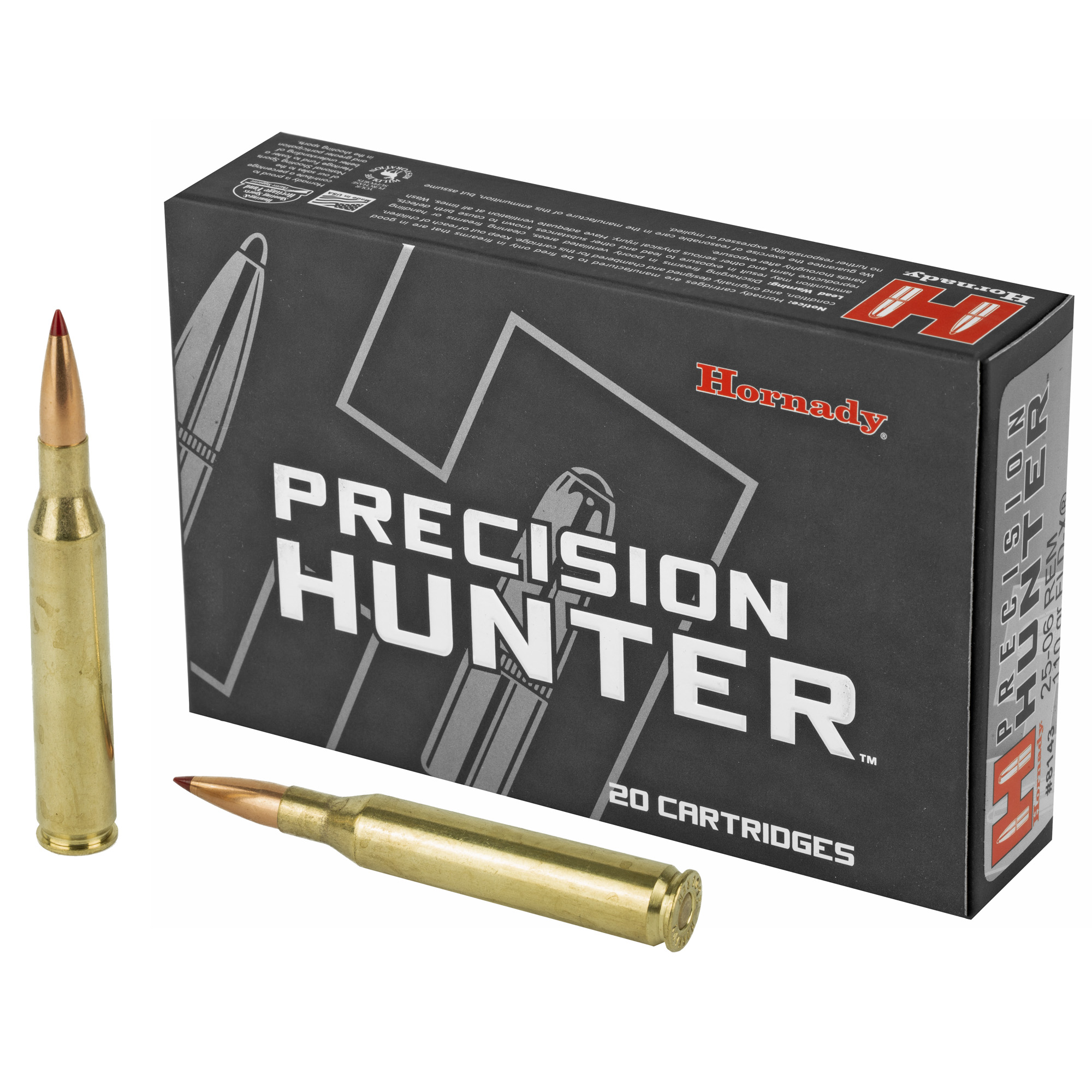 Hornady Precision Hunter 25-06 Remington 110gr ELD-X – 20rd