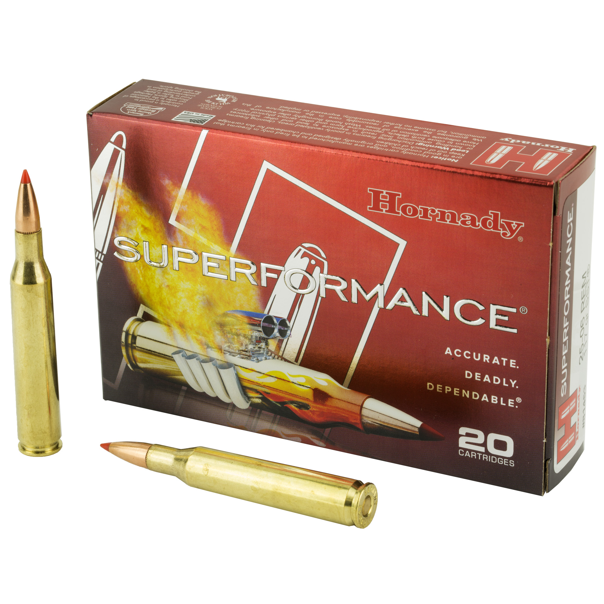 Hornady Superformance 25-06 Remington 117gr SST – 20rd