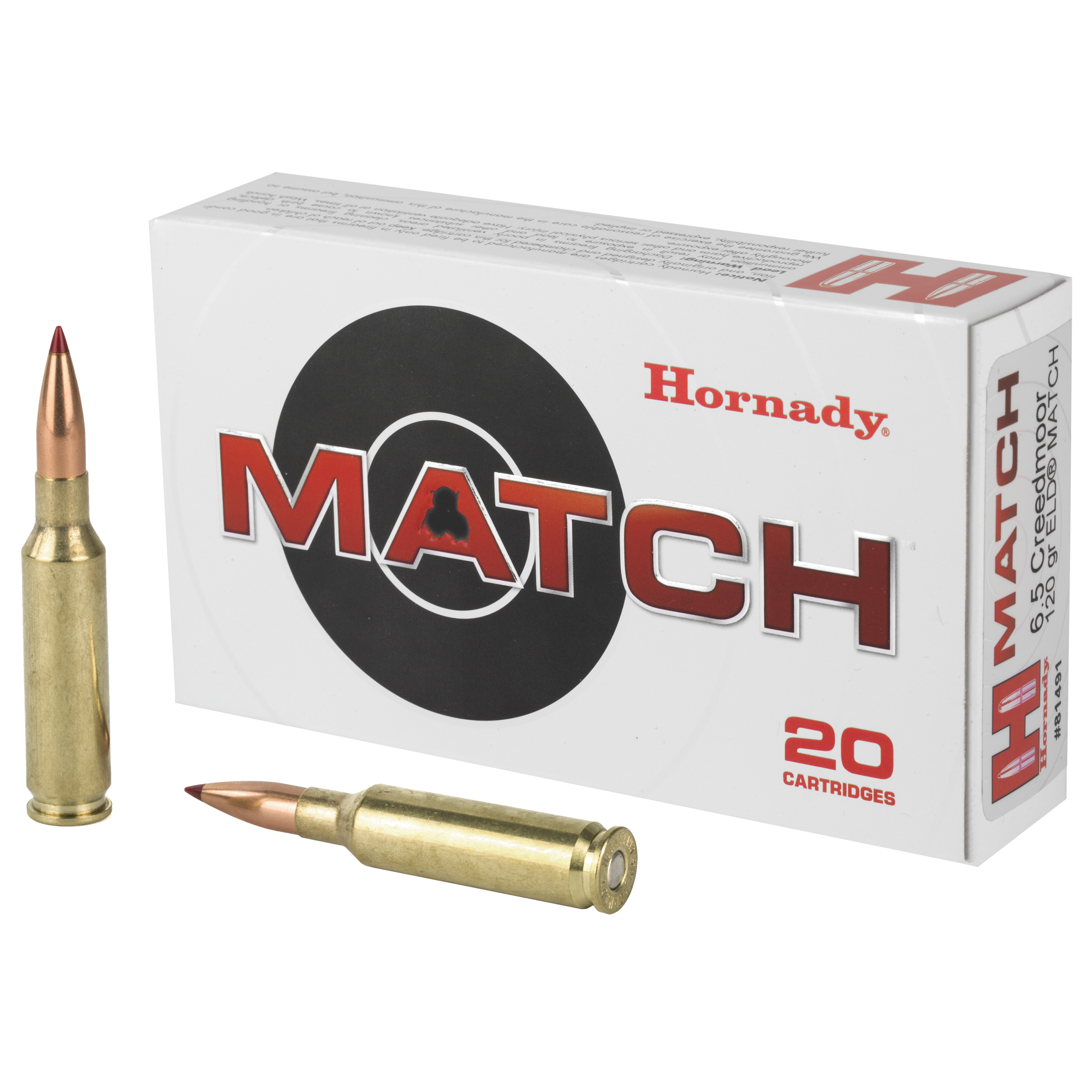 Hornady Match 6.5 Creedmoor 120gr ELD Match – 20rd