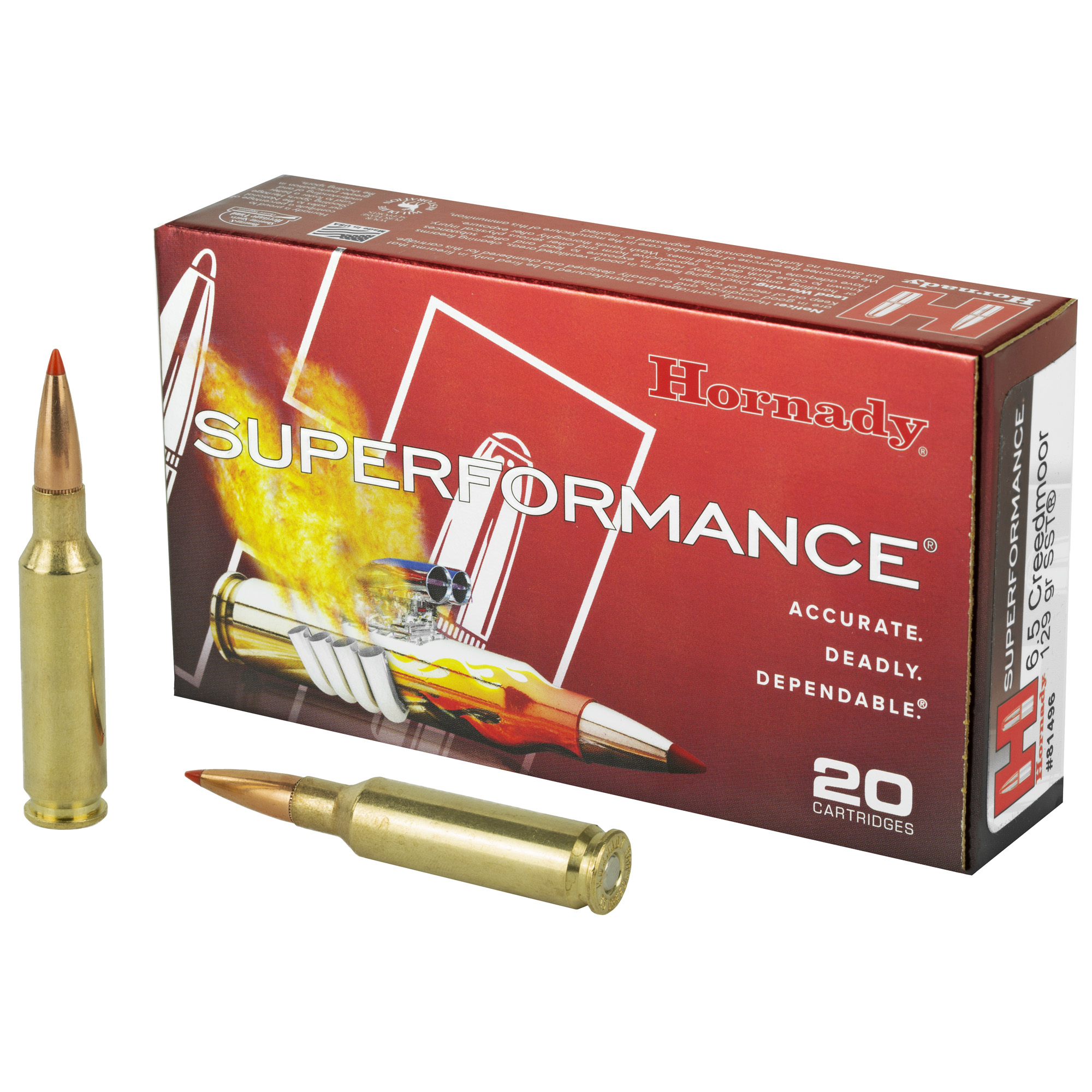 Hornady Superformance 6.5 Creedmoor 129gr SST – 20rd