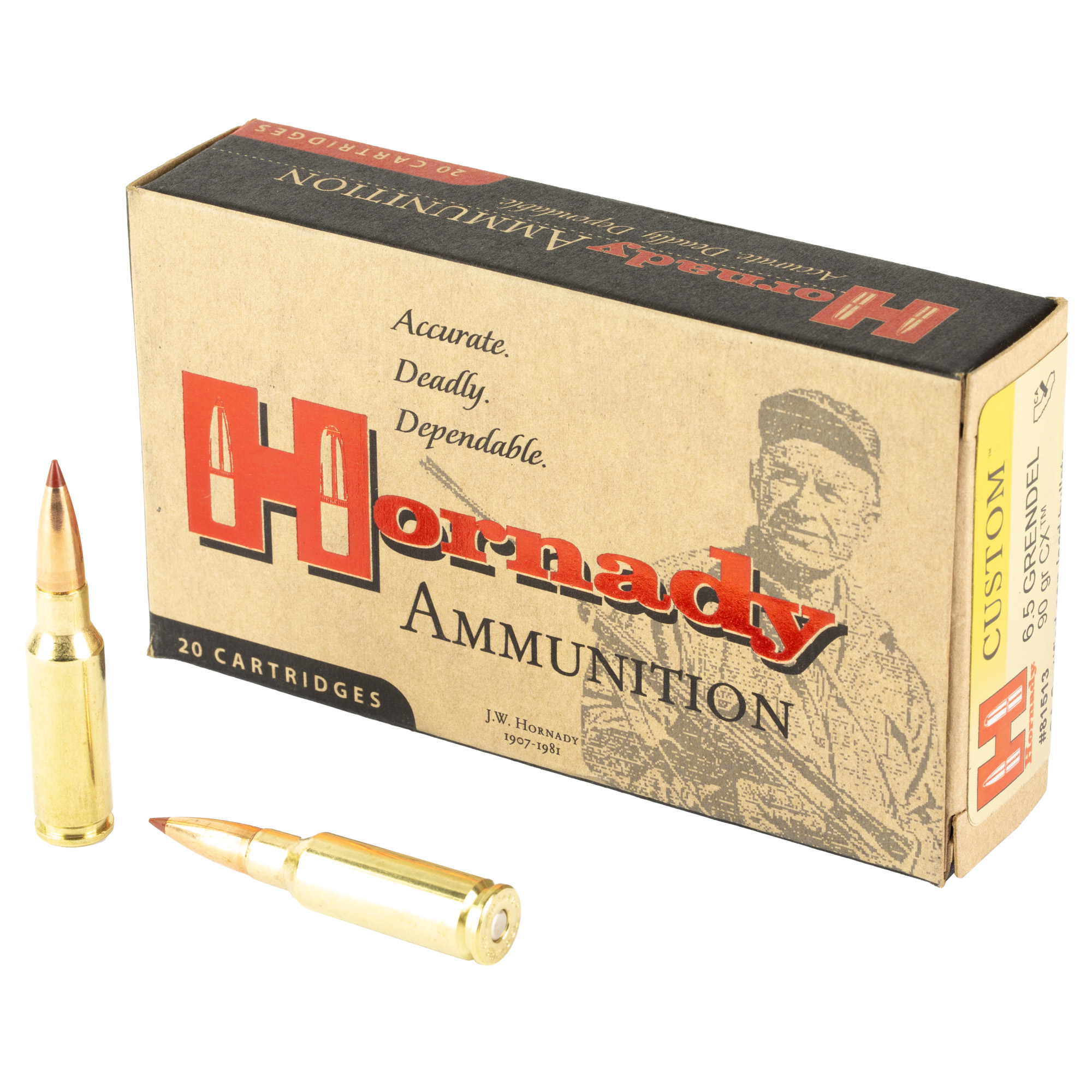 Hornady Custom 6.5 Grendel 90gr CX – 20rd