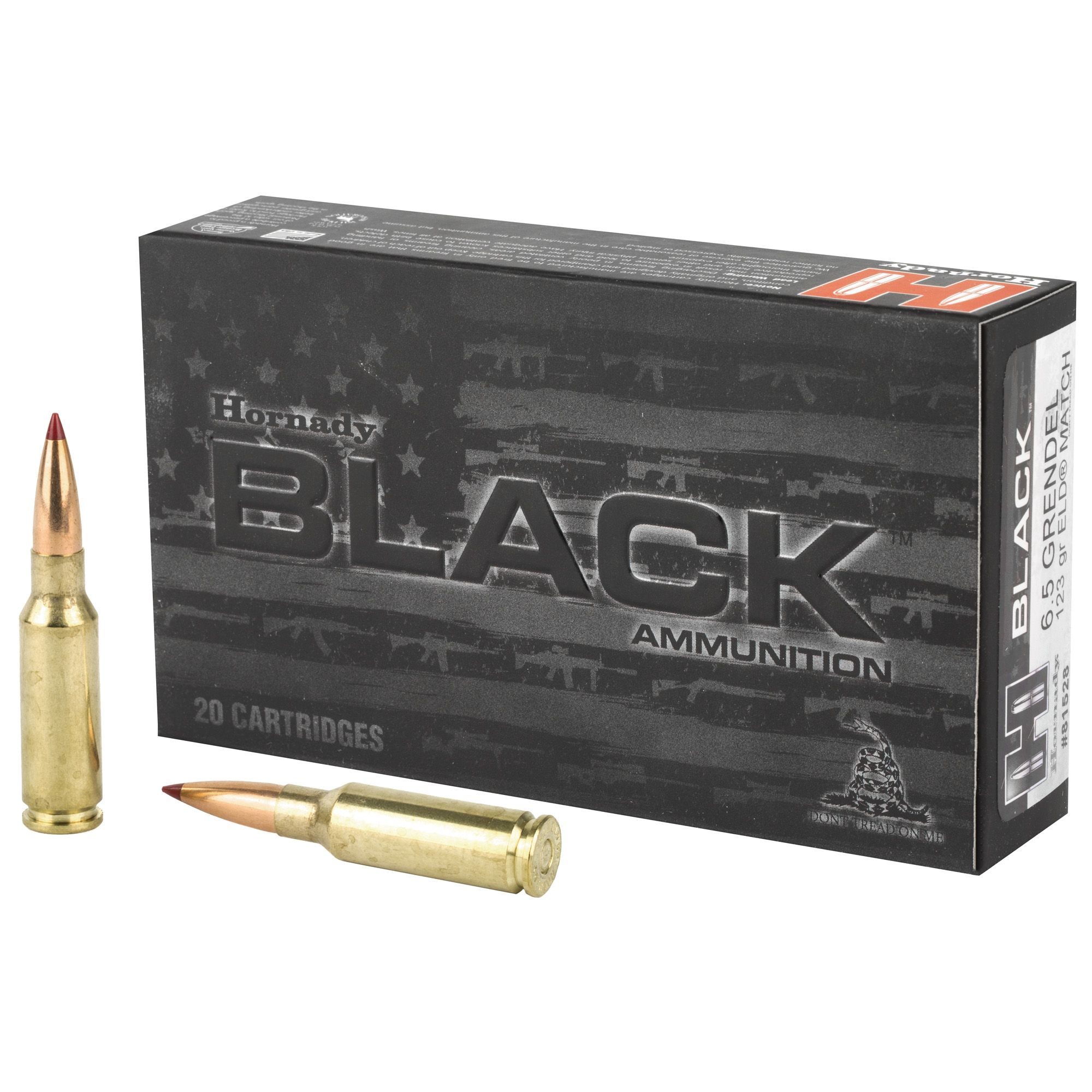 Hornady BLACK 6.5 Grendel 123gr ELD Match – 20rd