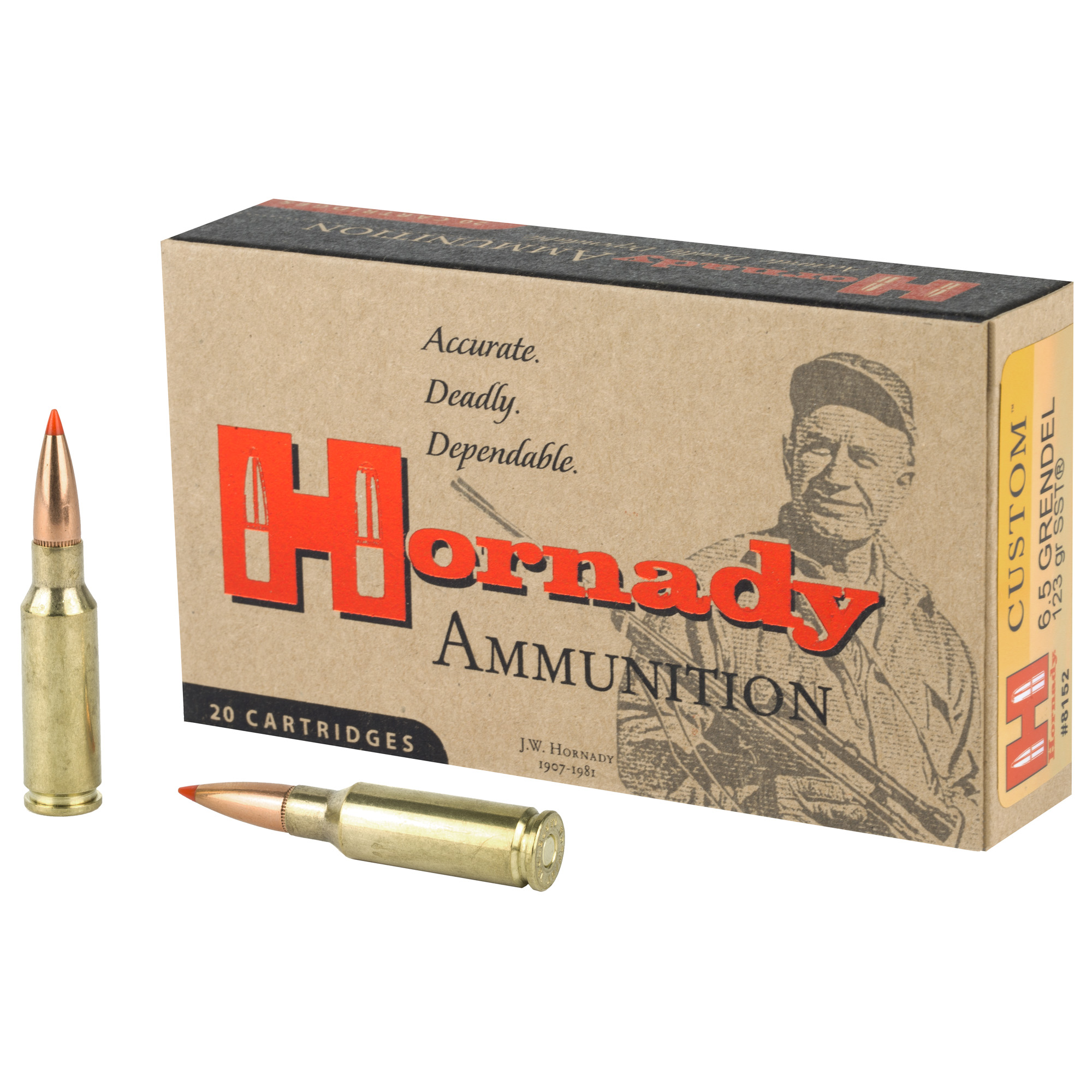 Hornady Custom 6.5 Grendel 123gr SST – 20rd