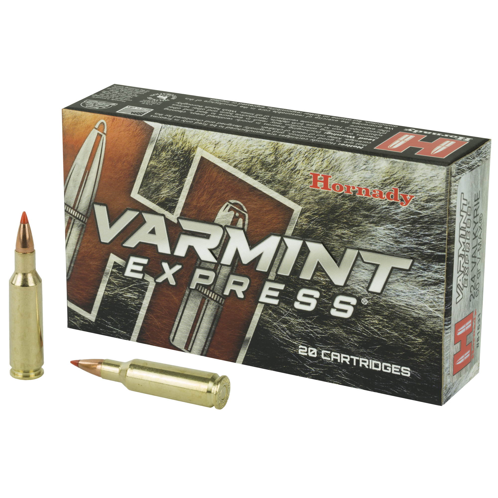 Hornady Varmint Express 224 Valkyrie 60gr V-Max – 20rd