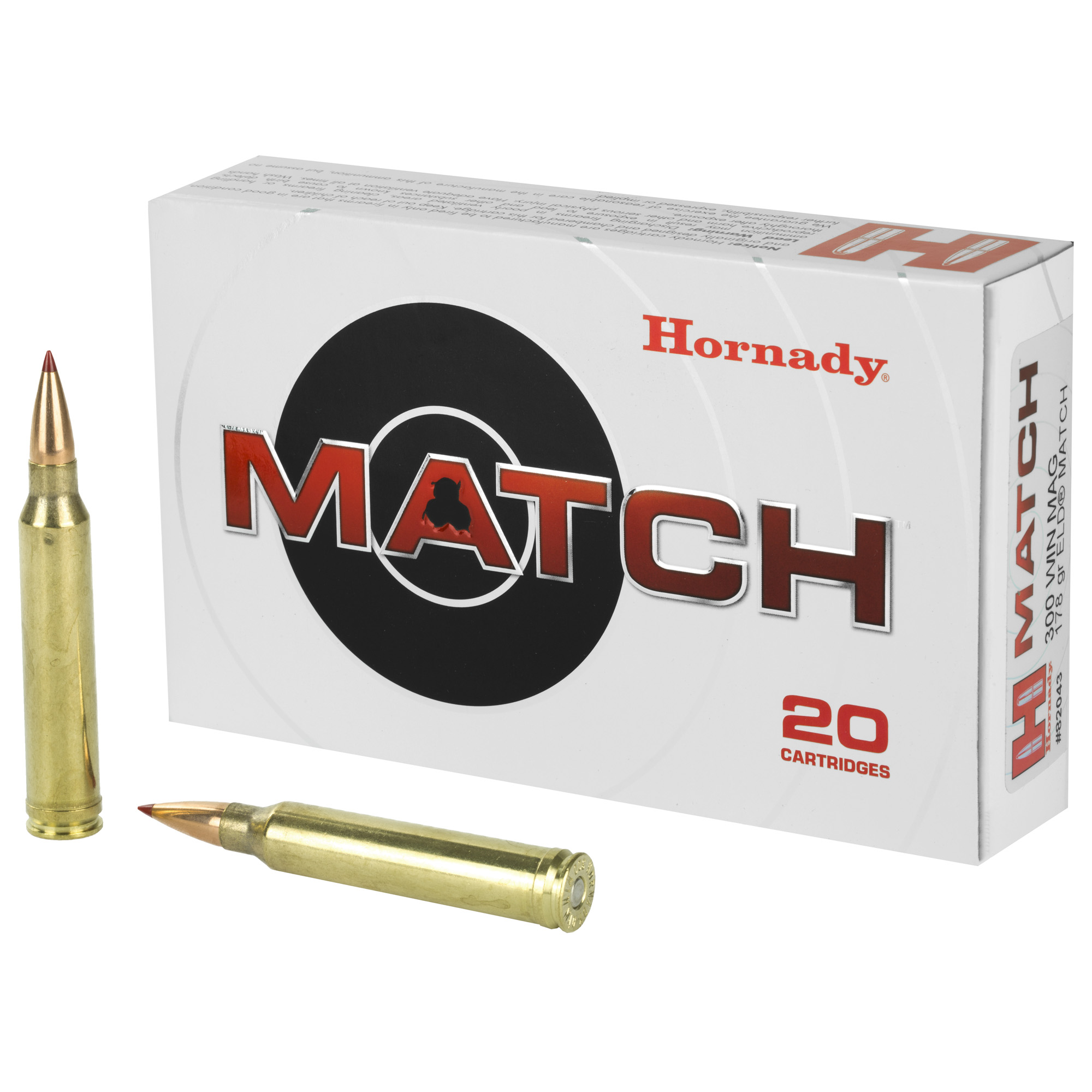 Hornady Match 300 Winchester Magnum 178gr ELD Match – 20rd