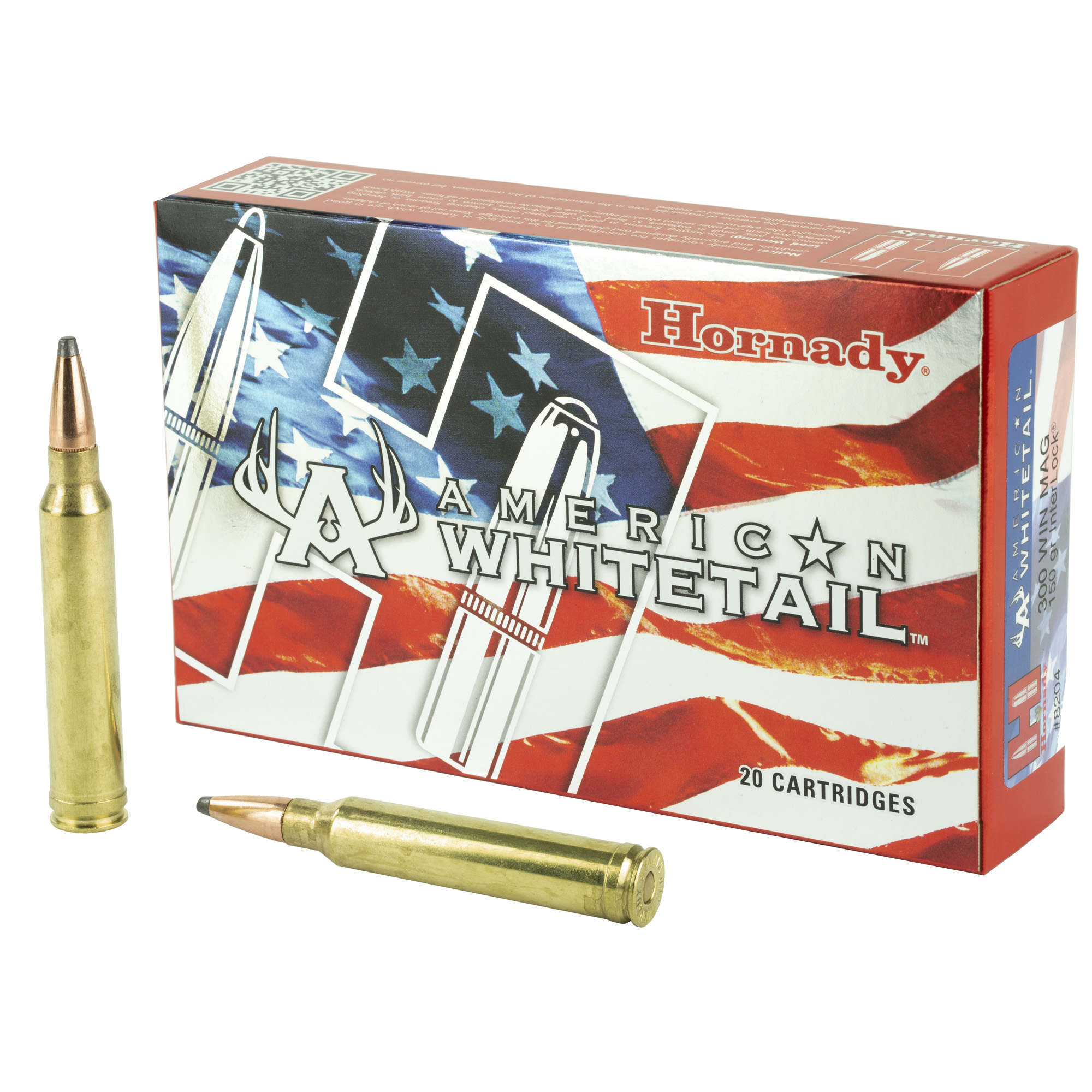 Hornady American Whitetail 300 Winchester Magnum 150gr InterLock – 20rd