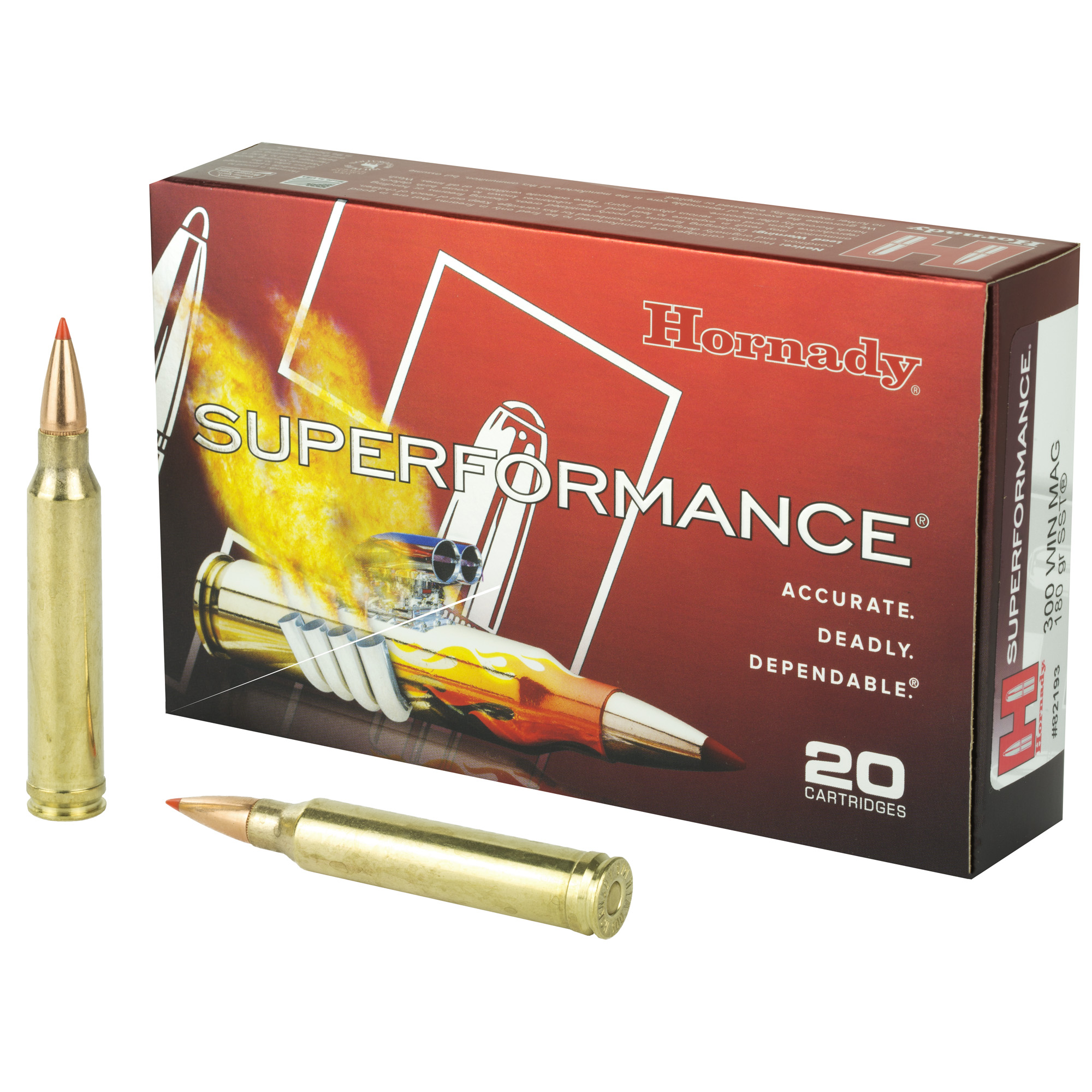 Hornady Superformance 300 Winchester Magnum 180gr SST – 20rd