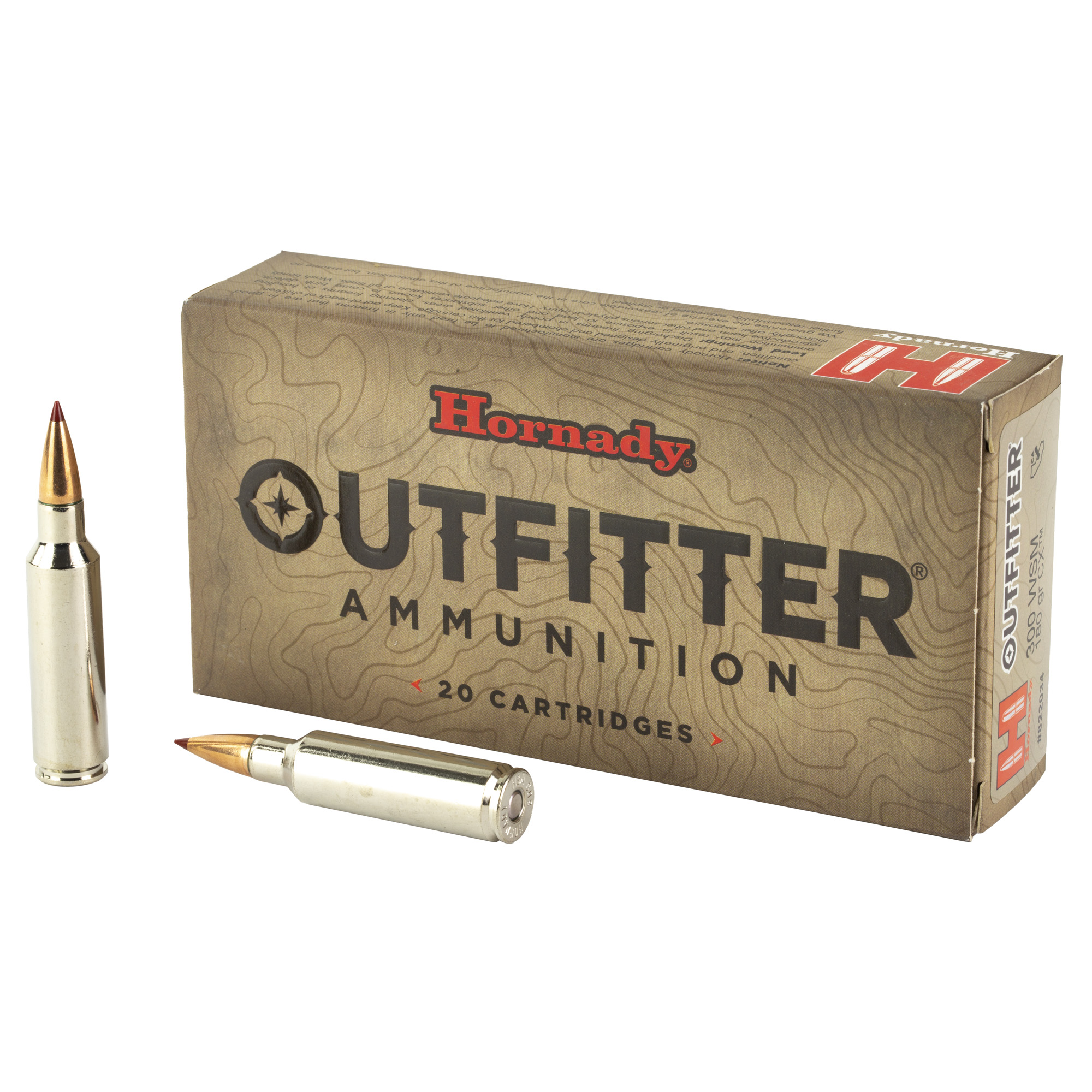 Hornady Outfitter 300 Winchester Short Magnum 180gr CX – 20rd